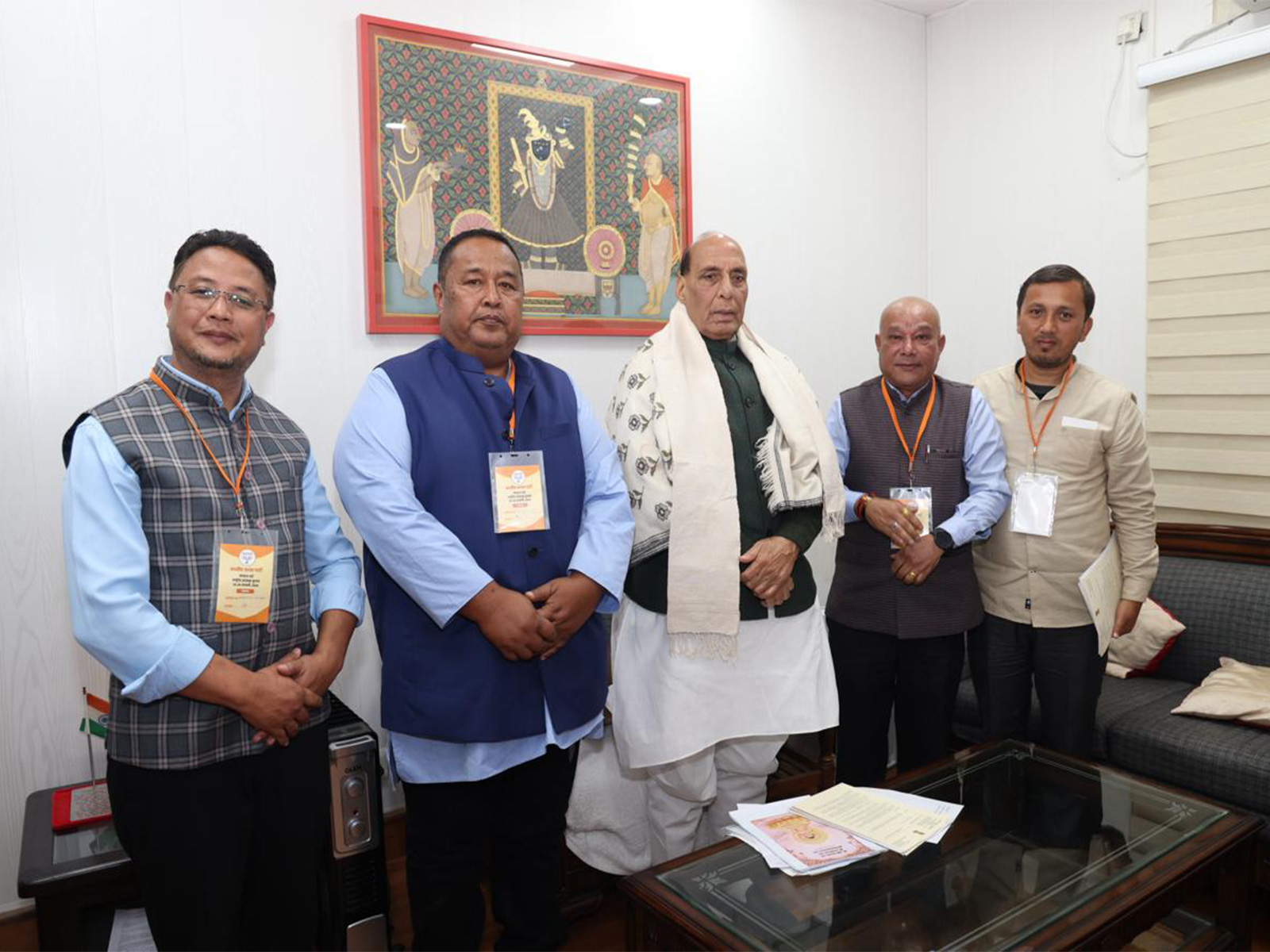 Meghalaya BJP delegation meet Defence Minister Rajnath Singh (Photo/Sanbor Shullai)