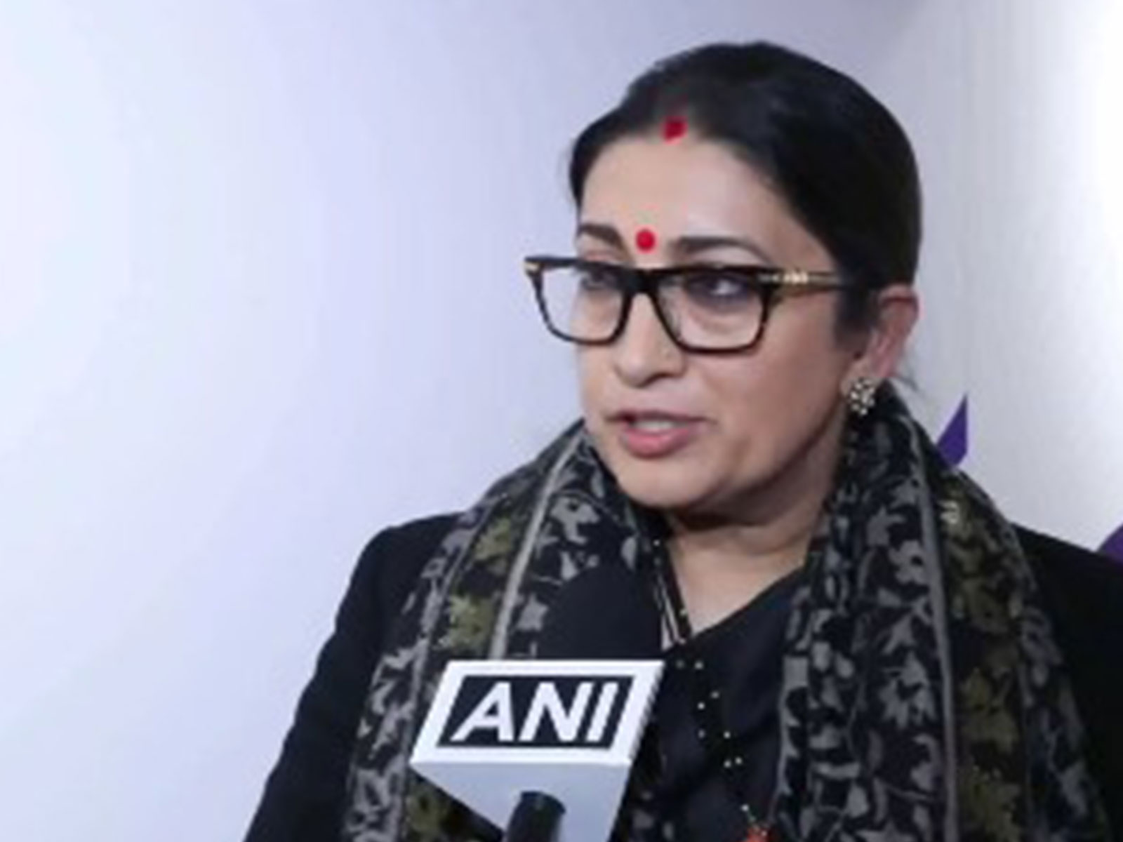 Smriti Irani at Davos (Photo/ANI)