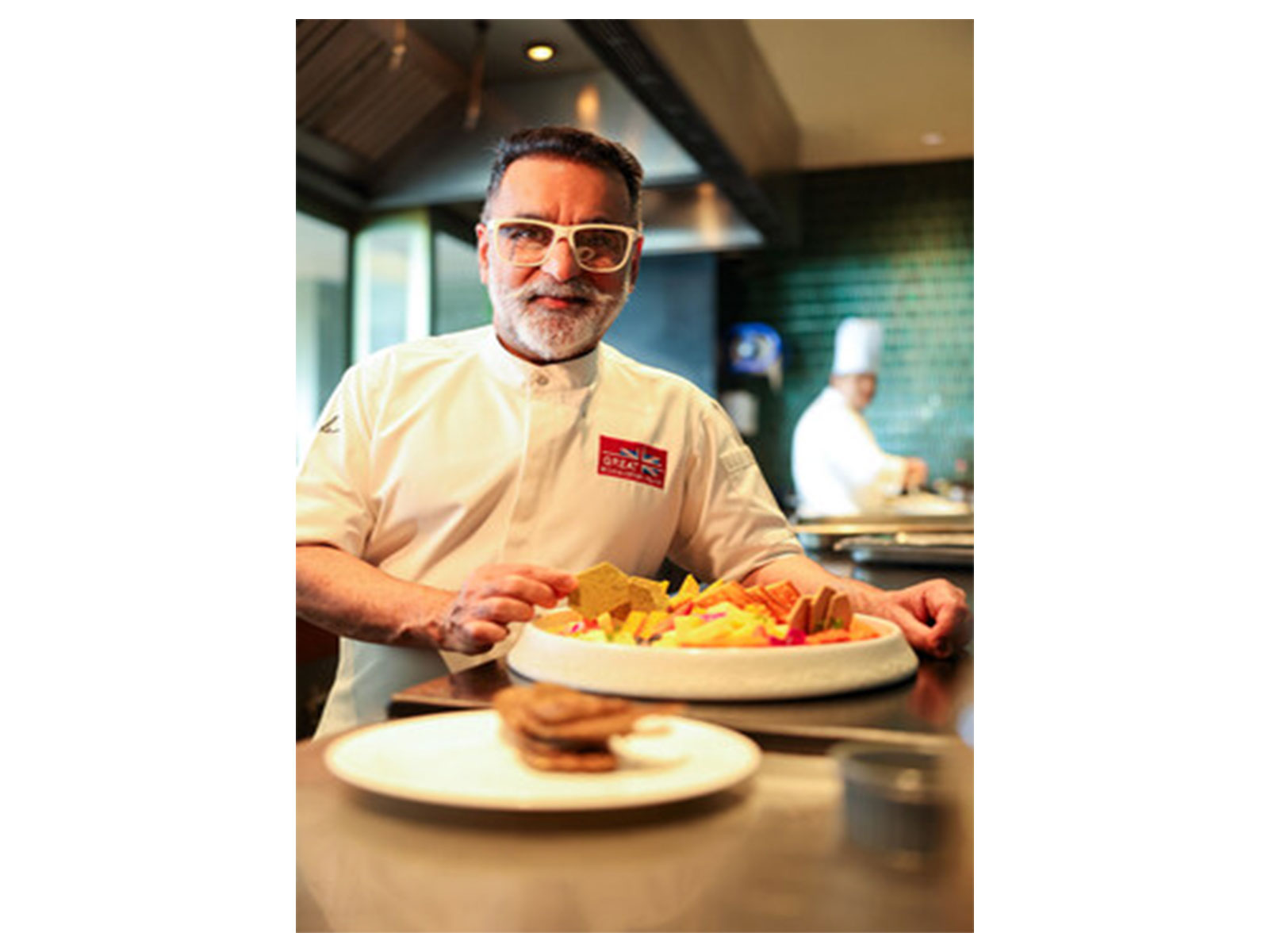 Chef Vineet Bhatia, MBE with UK Cheese Platter.