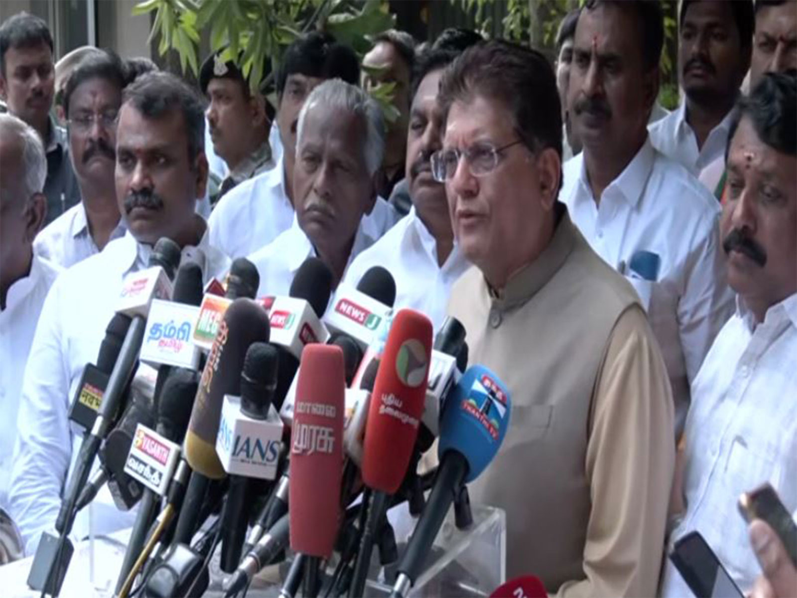 Union Minister and BJP's Tamil Nadu election in-charge Piyush Goyal (Photo/ANI)