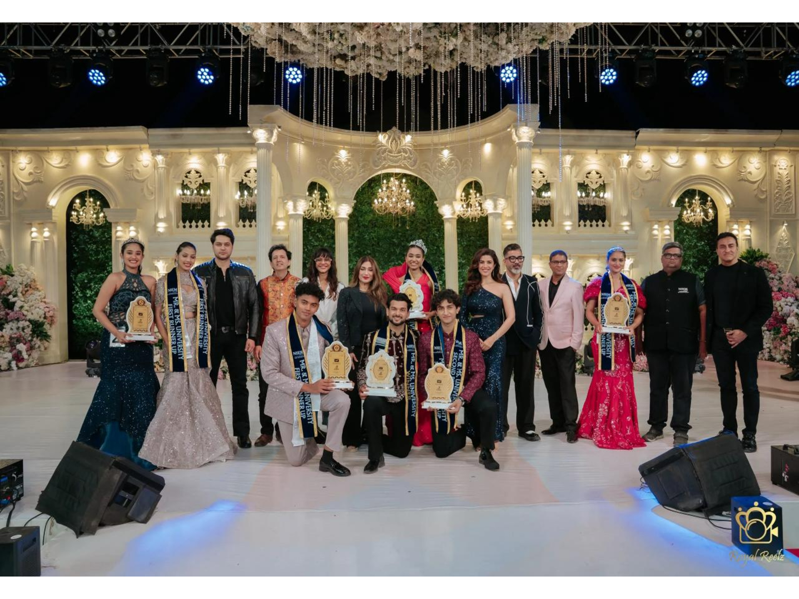 MMU Winners with Judges at NIEM's Silver Jubilee Celebration 