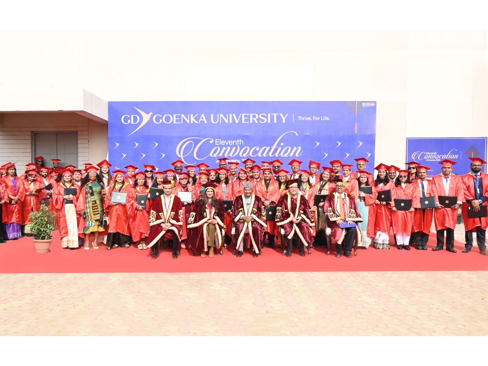 Hon'ble Shri Ram Nath Kovind graces GD Goenka University's 11th Convocation Ceremony as Chief Guest in Gurugram.
