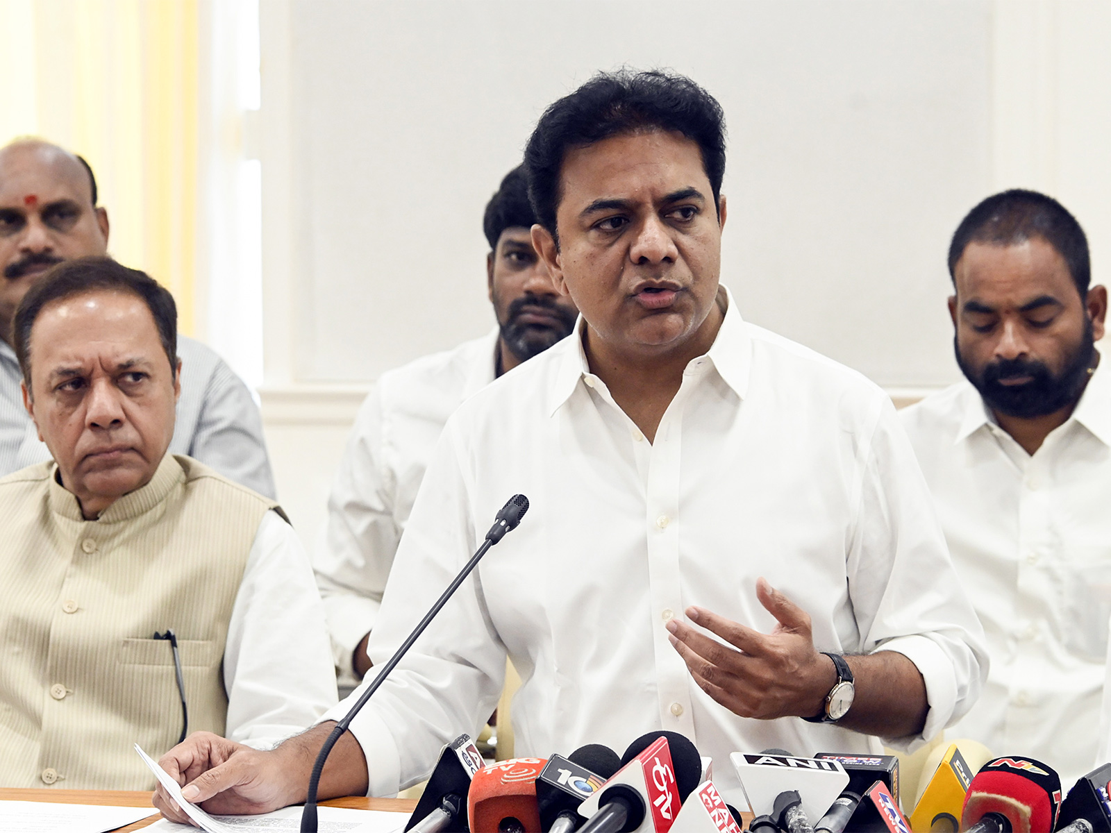 Bharat Rashtra Samithi (BRS) working president KT Rama Rao (File Photo/ANI)