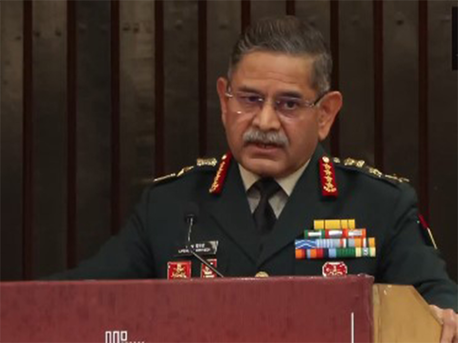 Chief of Army Staff Upendra Dwivedi speaks at 'Red Lines Redrawn: Operation Sindoor and India's New Normal' book launch. (Photo/ANI)