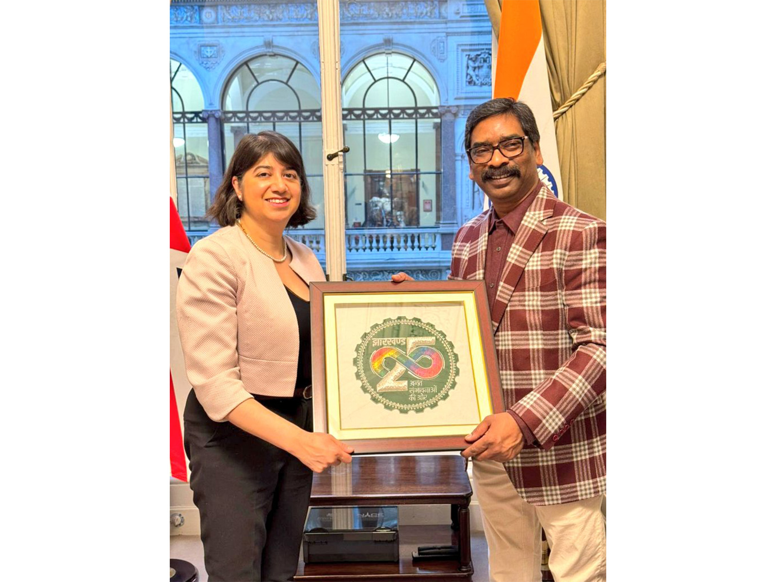 Jharkhand CM meets UK Minister Seema Malhotra (Photo/ @HemantSorenJMM)