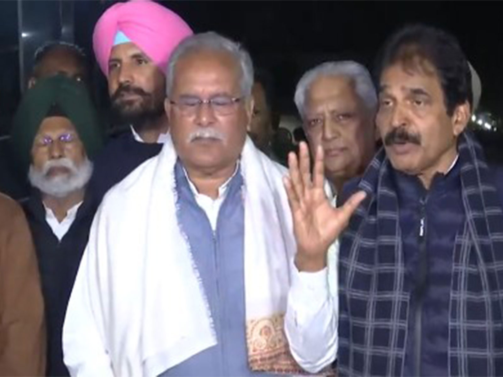 KC Venugopal addresses media after meeting party leaders in Punjab. (Photo/ANI)