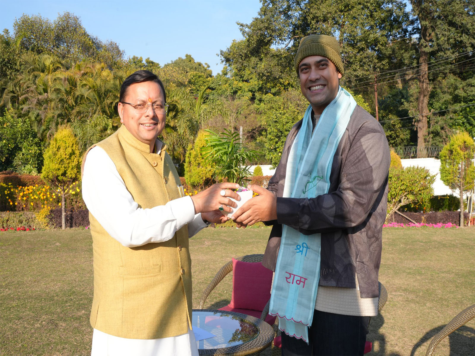 Jubin Nautiyal meets Uttarakhand CM (Photo/X@pushkardhami)