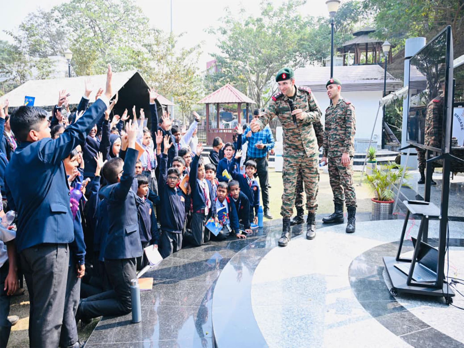 "Know Your Army" camp at the Albert Ekka War Memorial, in Agartala (Photo/ANI)