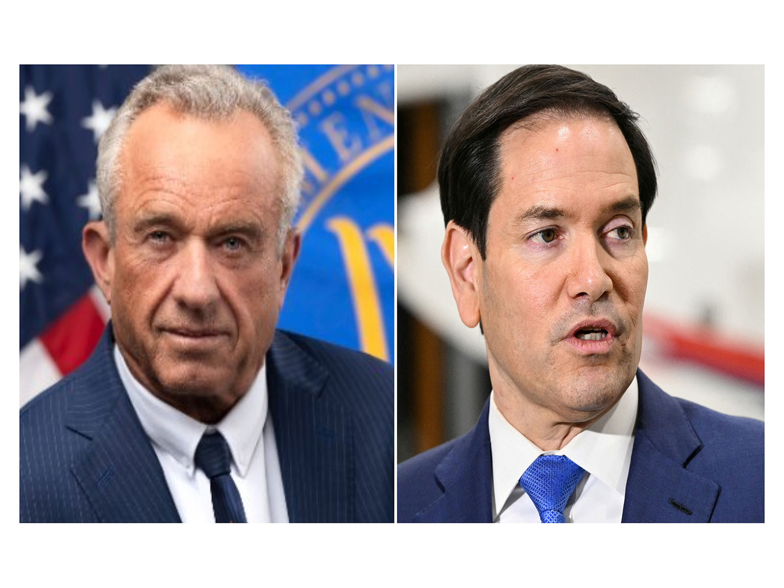 Secretary Kennedy and US Secretary of State Marco Rubio (Photos/ X@@SecKennedy, Reuters)