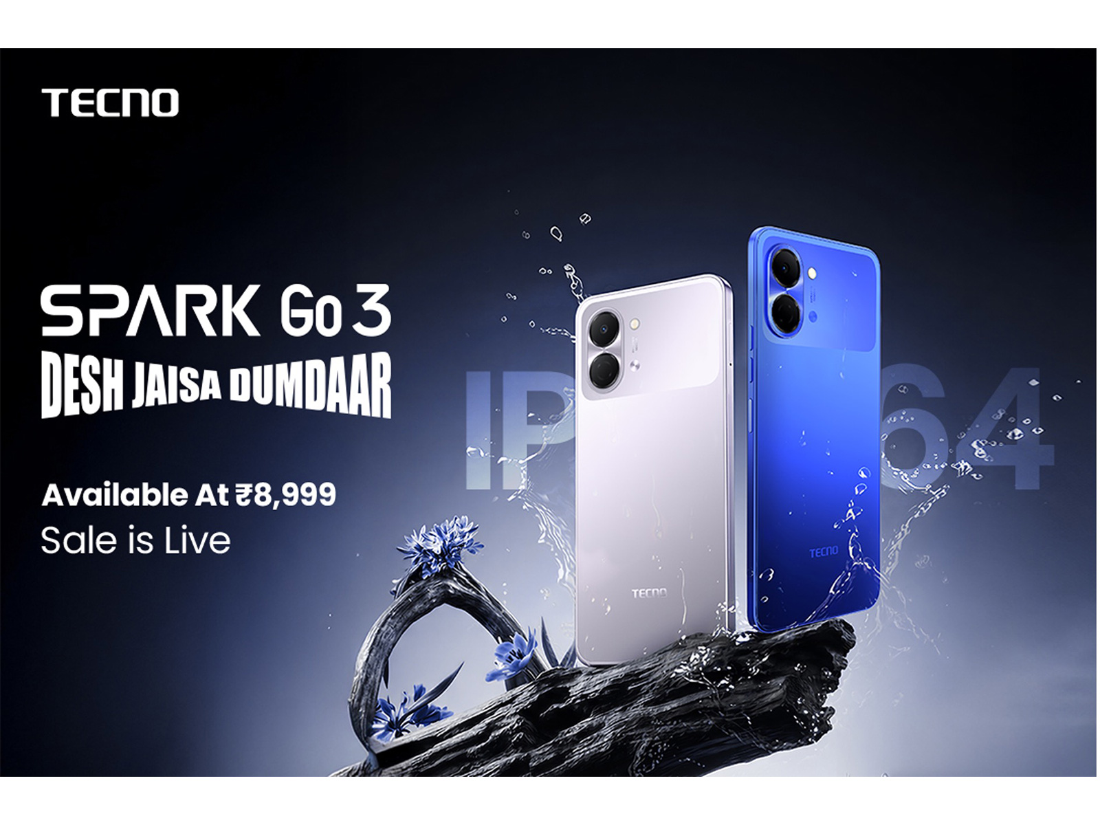 TECNO Spark Go3 hits stores across India at Rs 8,999