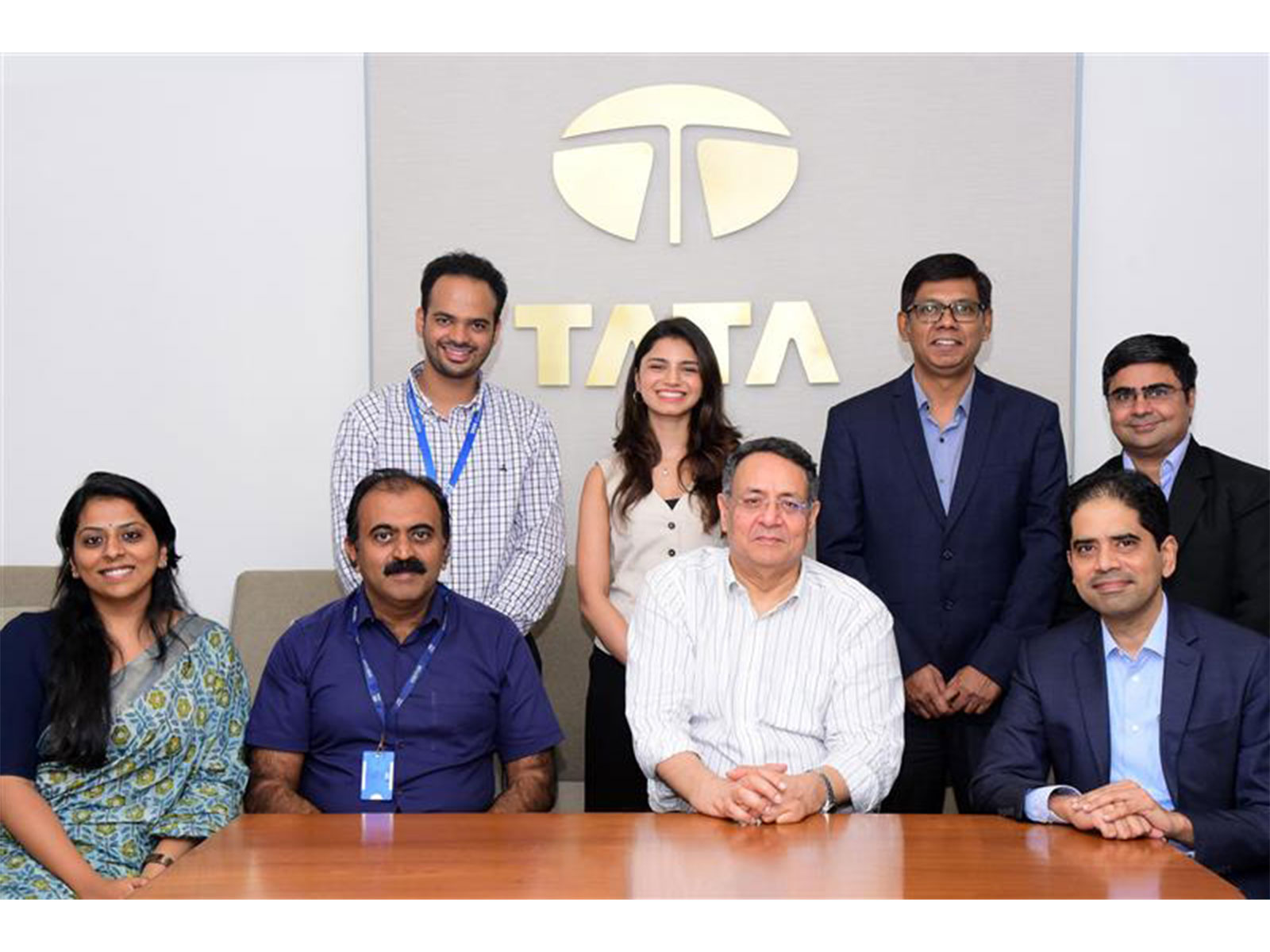 Sitting from L-R - Ms. Neha Joson, MD, Etome, Mr. Joson Thomas, Director, Etome, Mr. KRS Jamwal, ED, TIL, and Chairman, TCE and Mr. Tarun Bhojwani, CEO, TCE