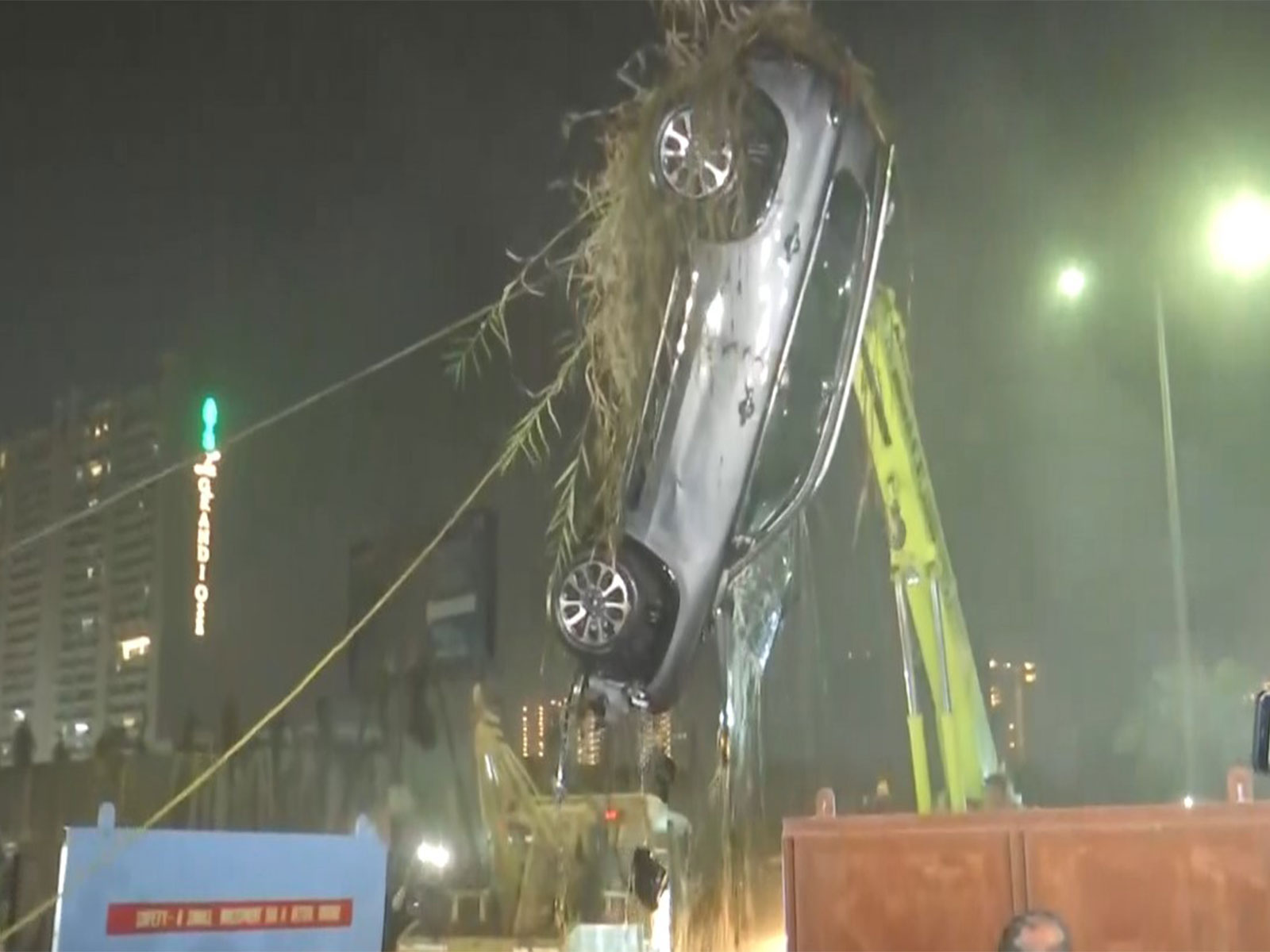 NDRF teams retrieve the car of the victim Yuvraj Mehta (File Photo/ANI)