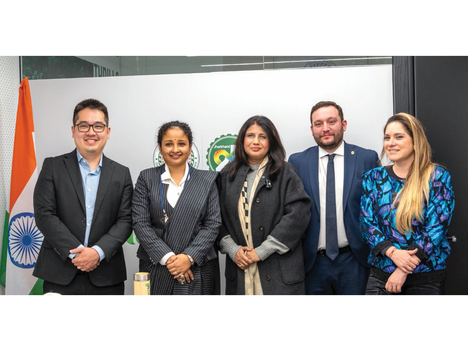  A high-level panel convened by BRICS CCI WE in association with Jharkhand Government at Davos. (Photo: ANI)