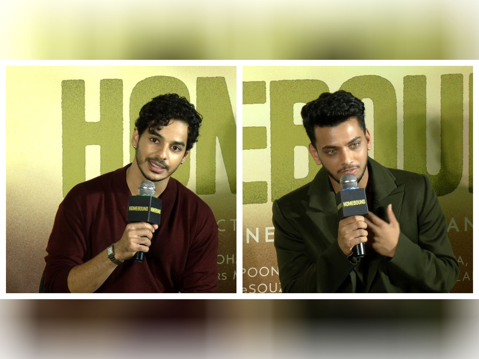 Actors Ishaan Khatter and Vishal Jethwa (Image source: ANI)