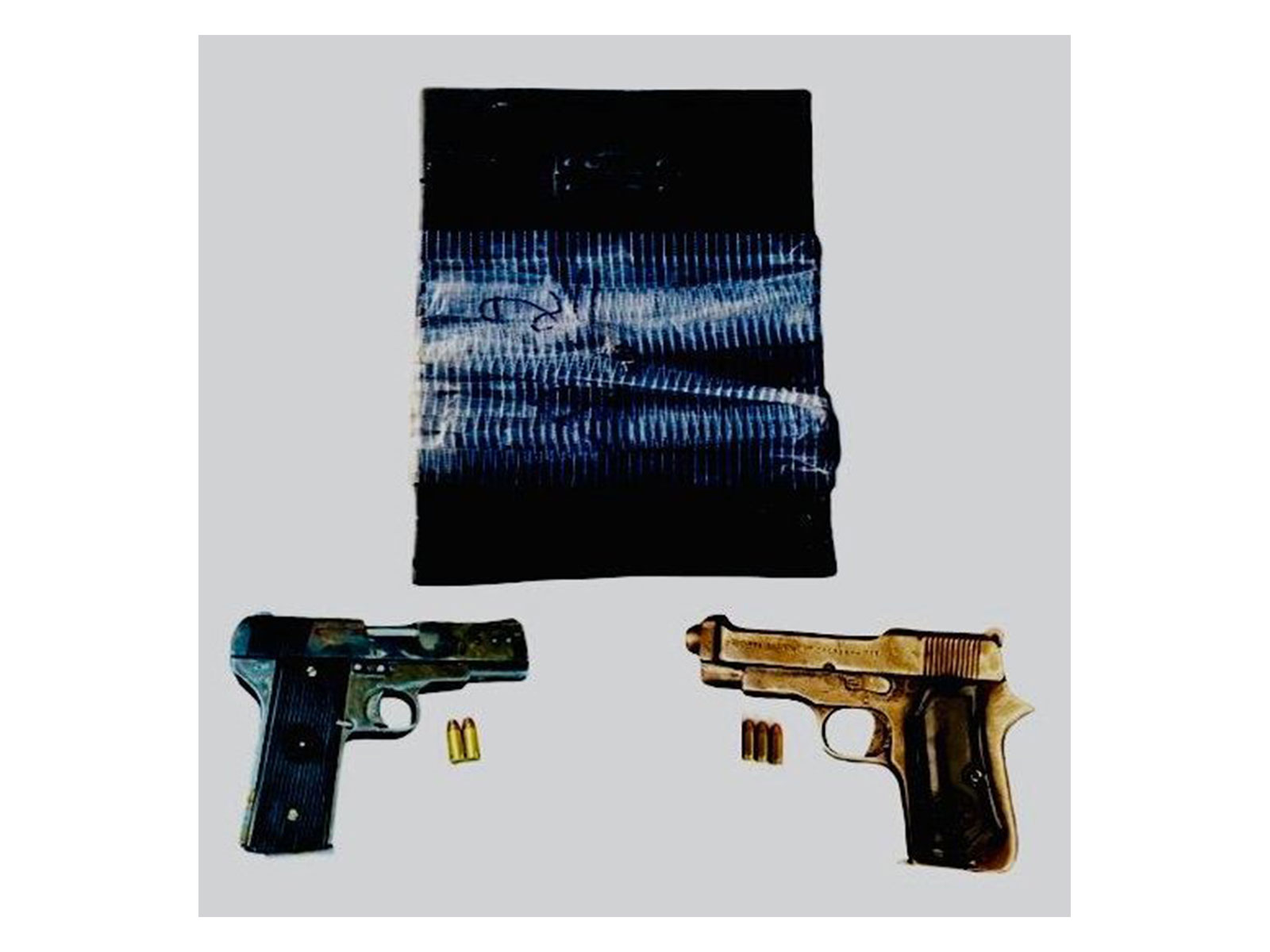 Confiscated cache of arms and explosives from the accused. (Photo/X@DGPPunjabPolice)