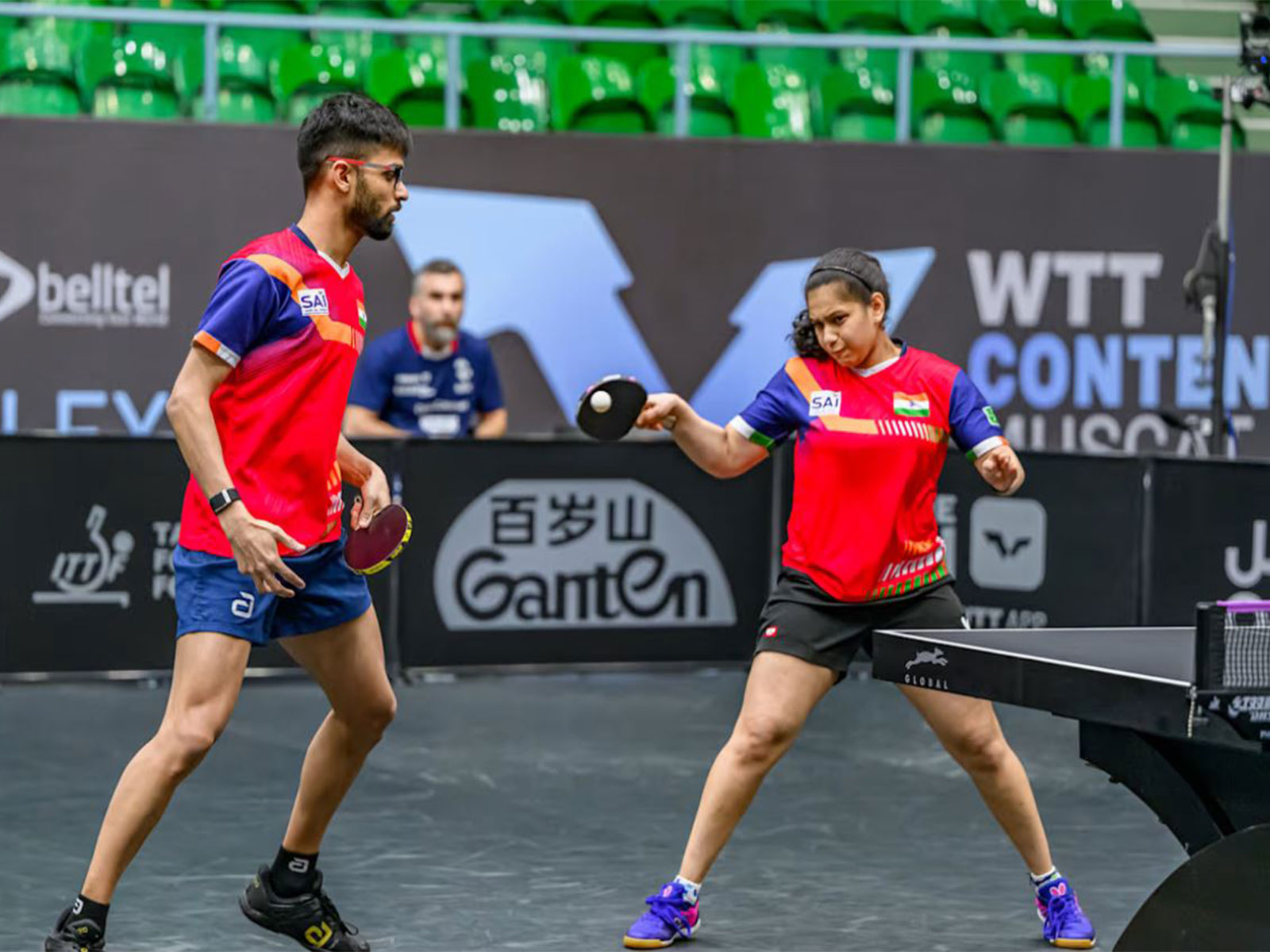 Manush Shah and Diya Chitale. (Photo: WTT/Olympics.com)