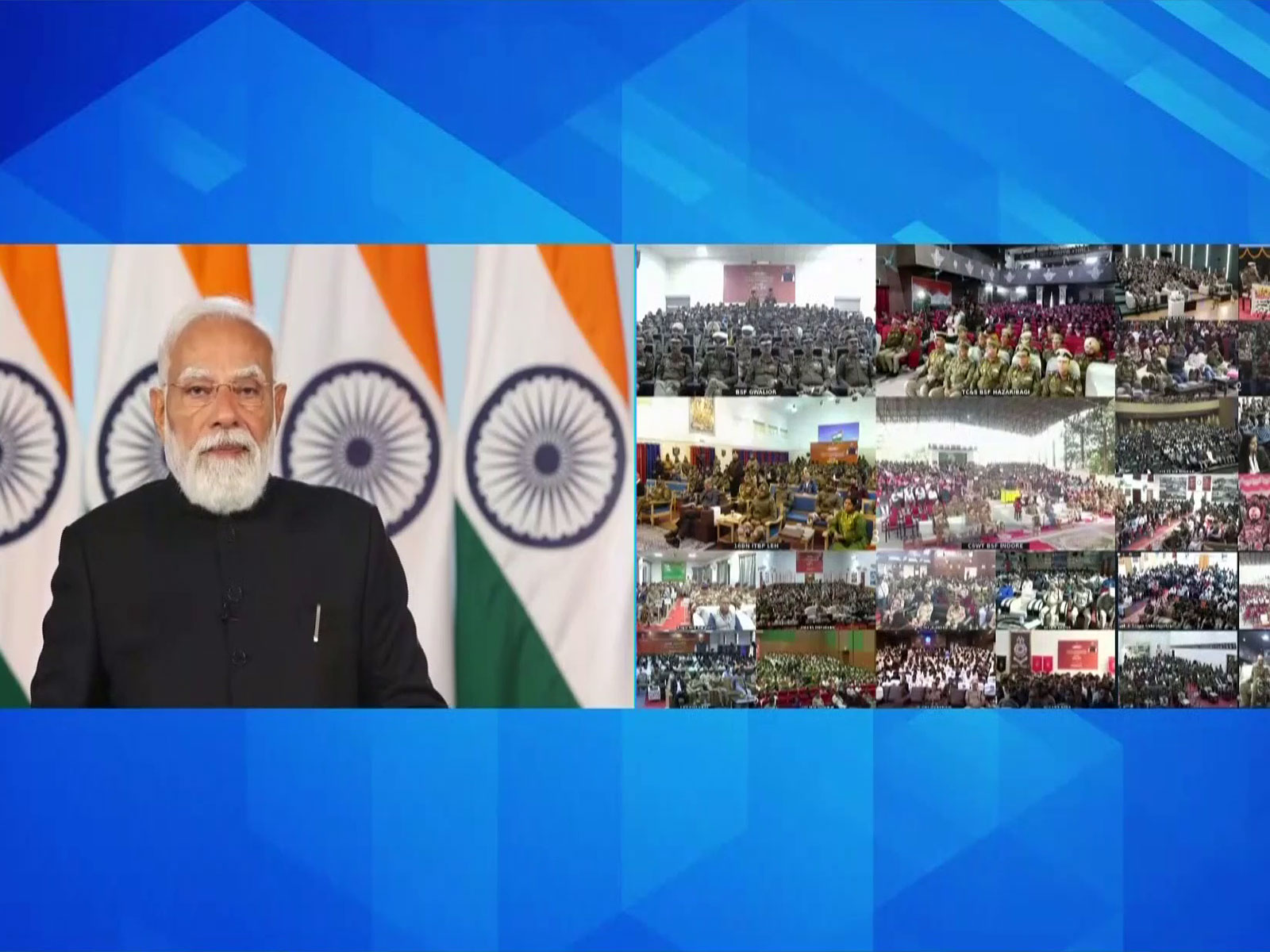 Prime Minister Narendra Modi addressing new government employees at Rozgar mela (Photo/ANI)