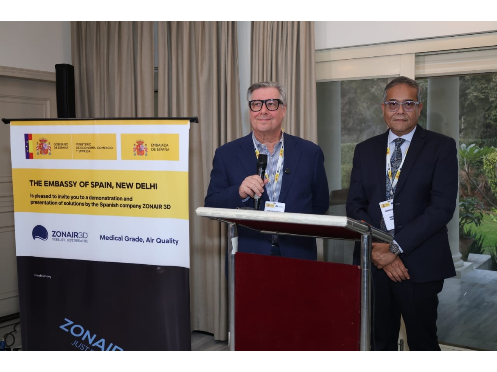 Alessandro Dotti, Group Chief Executive Officer of Zonair3D and Royden Correa, Chief Executive Officer, Zonair Projects India Pvt. Ltd. (Z3D India)