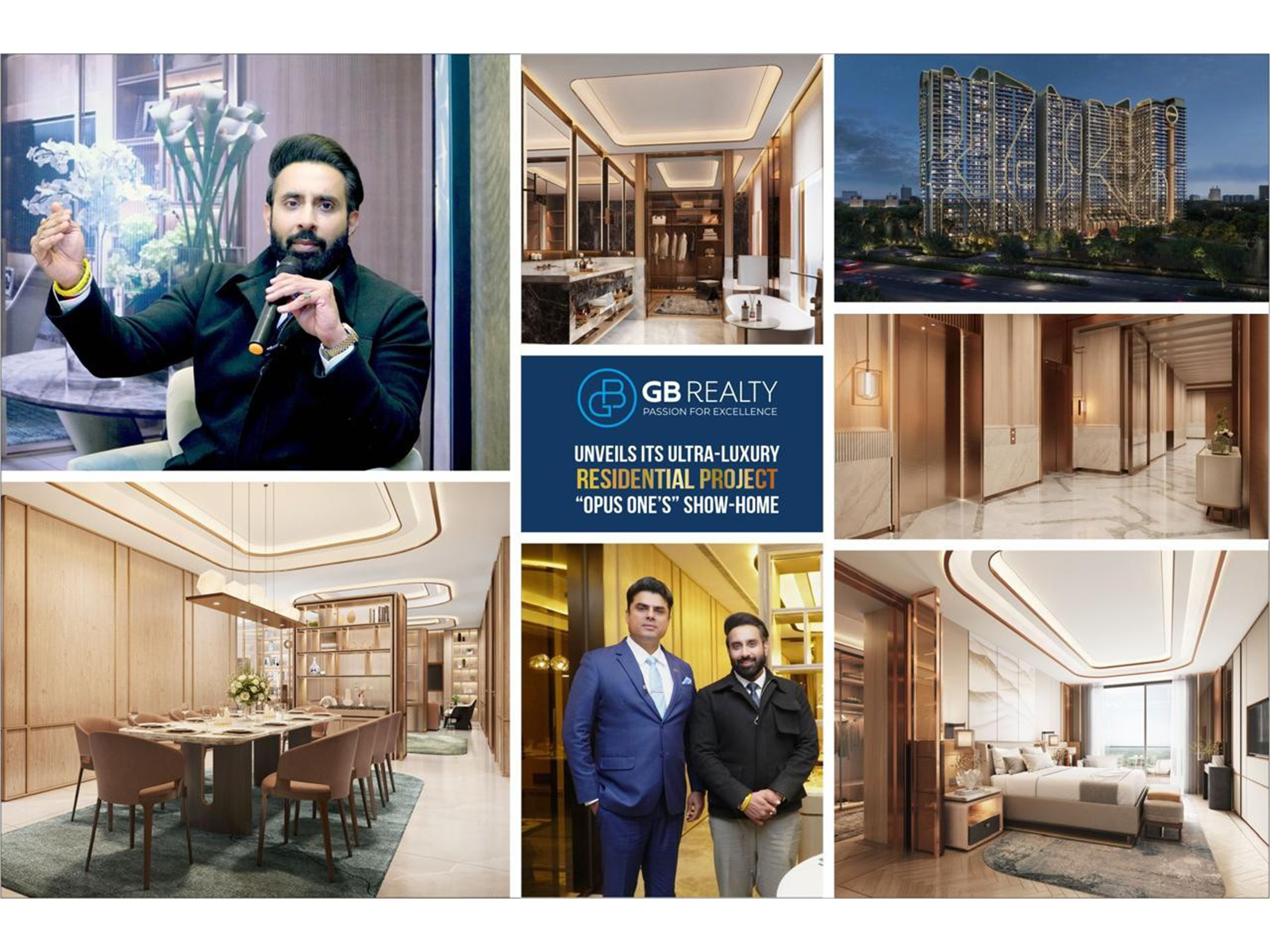 GB Realty unveils Its Ultra-Luxury Residential Project "Opus One's" Show-Home in New Chandigarh