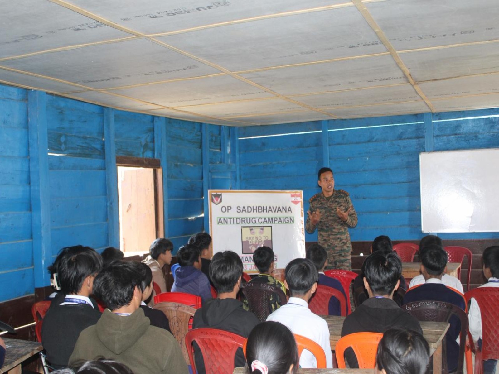 Indian Army leads Anti-Drug rally at Manigong, Arunachal Pradesh (Photo/DefencePRO)
