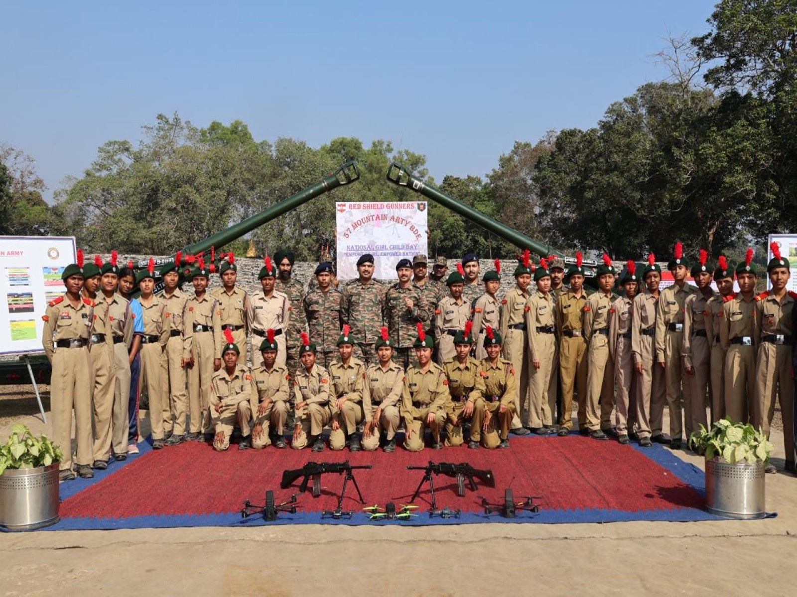 Indian Army organises outreach program on National Girl Child Day. (Photo/PRO)