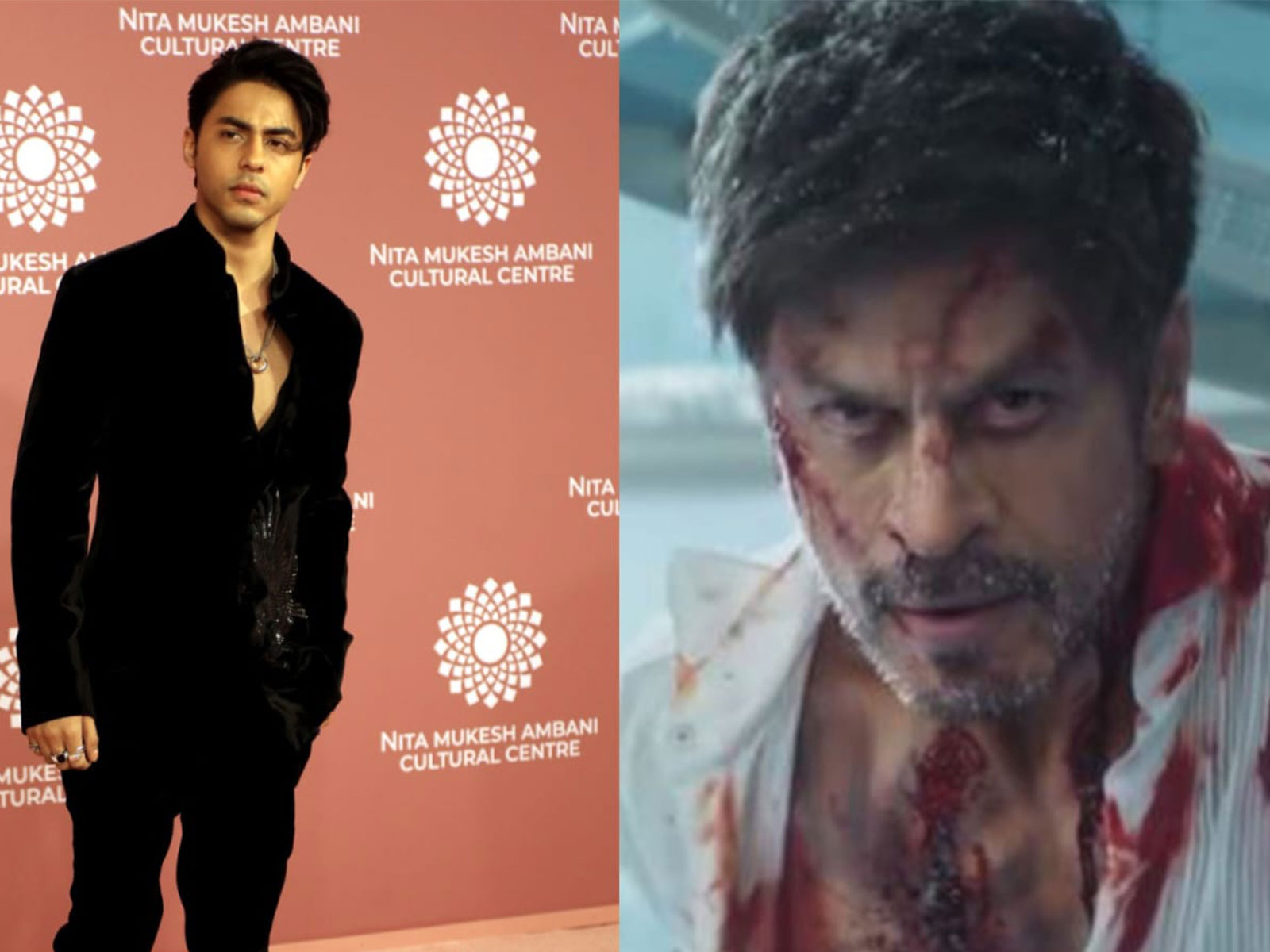 Aryan Khan (L) SRK in King (R) (Photo/ANI/Instagram/@iamsrk)