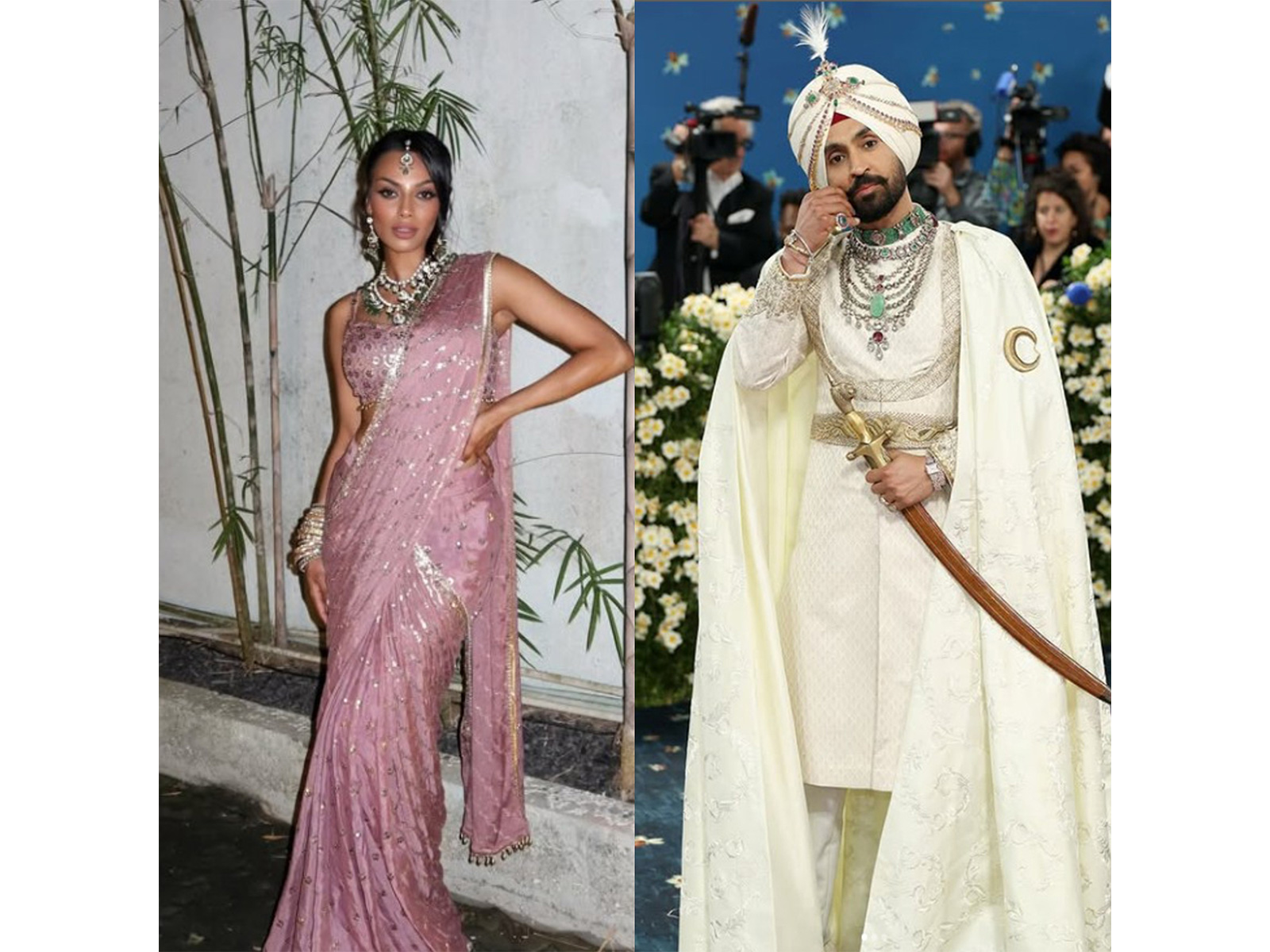 Chandrika Ravi (Photo/Instagram@chandrikaravi) and Diljit Dosanjh (Photo/Instagram@DiljitDosanjh)