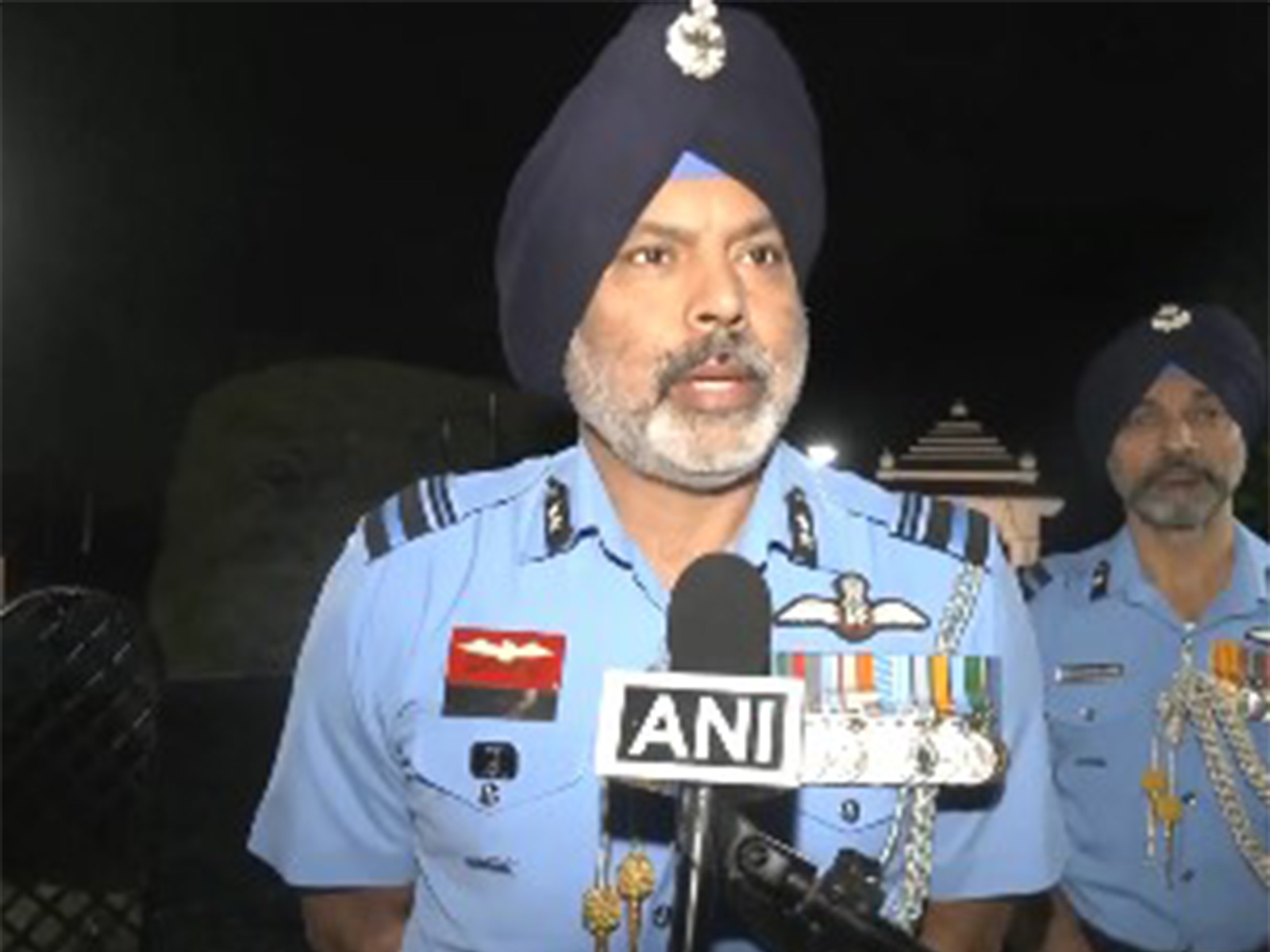 Air Vice Marshal Bhullar pays tribute on 25th Bhuj earthquake anniversary. (Photo/ANI)