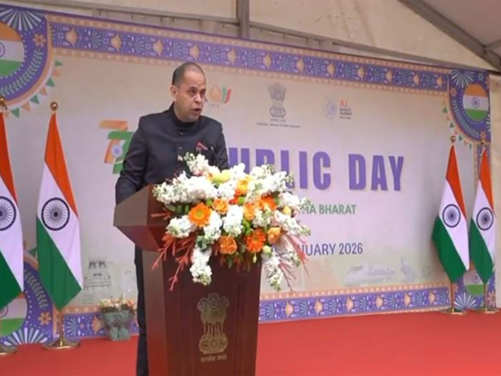 Republic Day celebrations at the Consulate General of India in Shanghai (Photo/X@IndiaInShanghai)