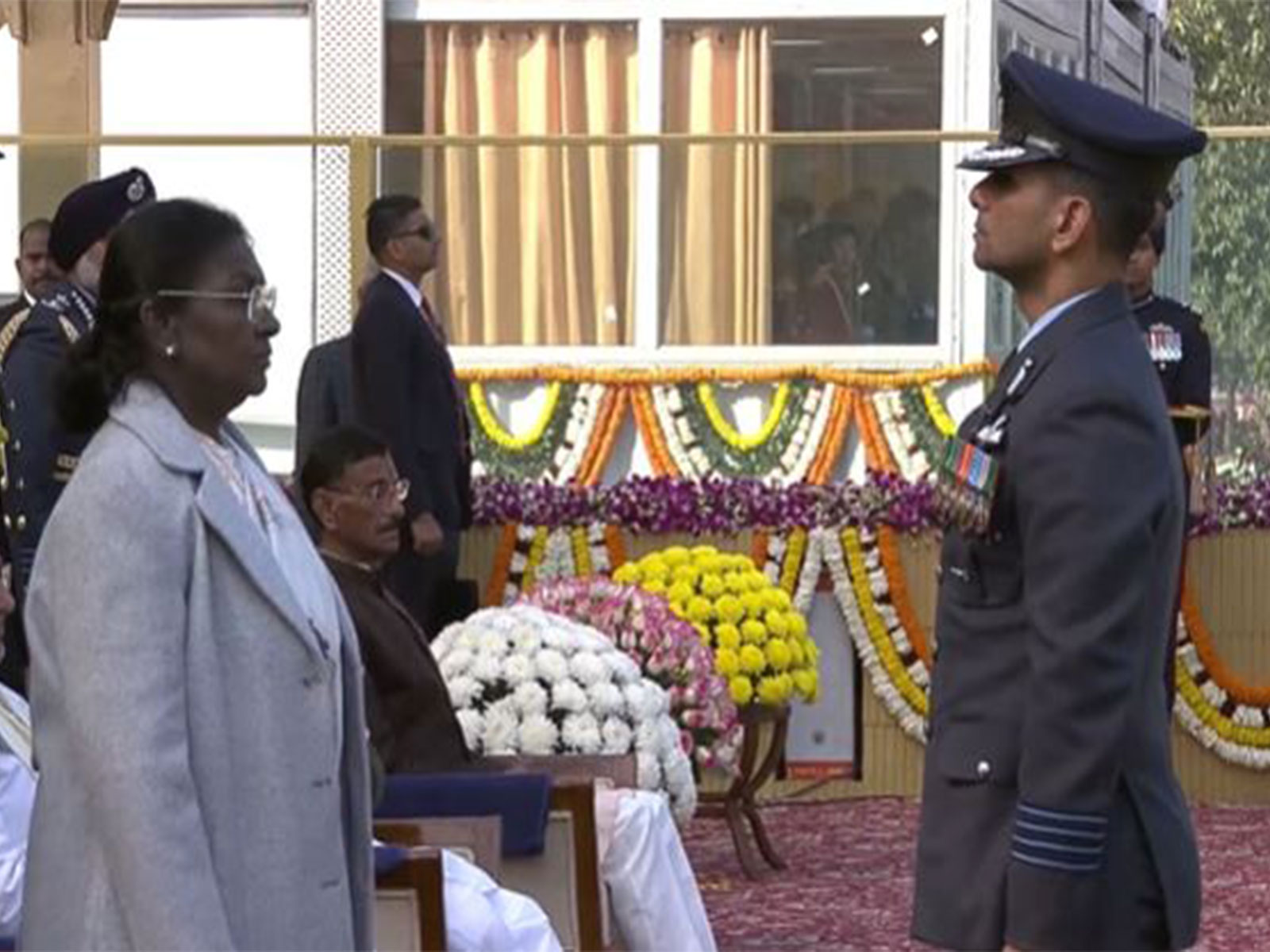 President Droupadi Murmu confers Ashok Chakra to Group Captain Shubhnashu Shukla (Photo/DD)