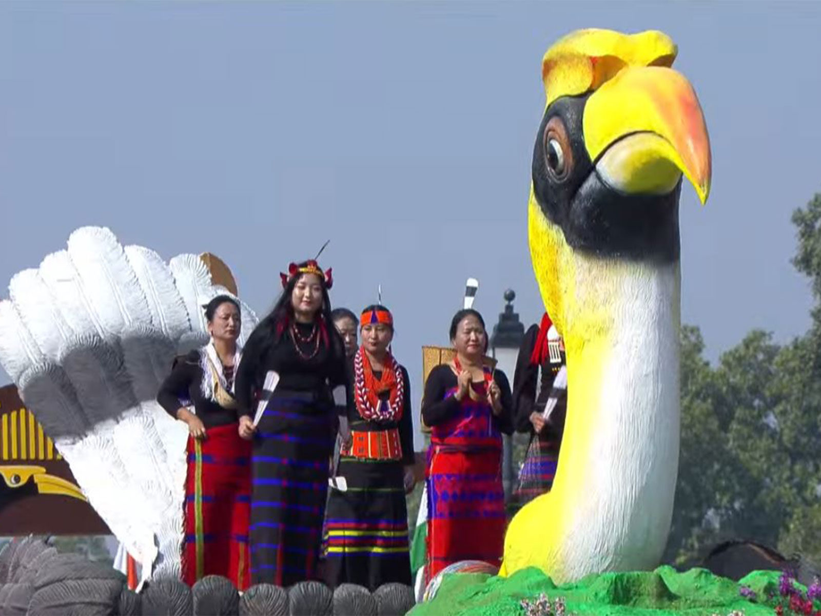 Nagaland tableau showcases Hornbill festival (Photo/DD)                  
