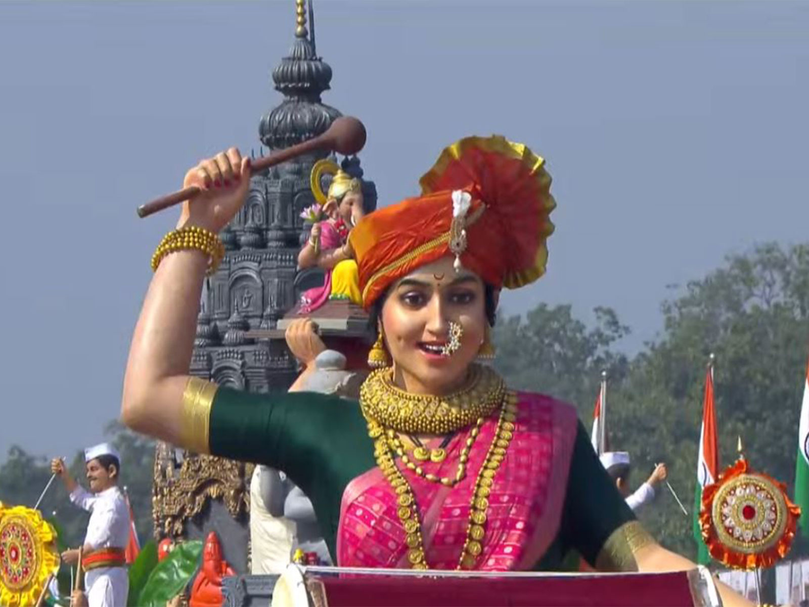 Maharashtra Tableau depicts 'Ganeshotsav' (Photo/DD)