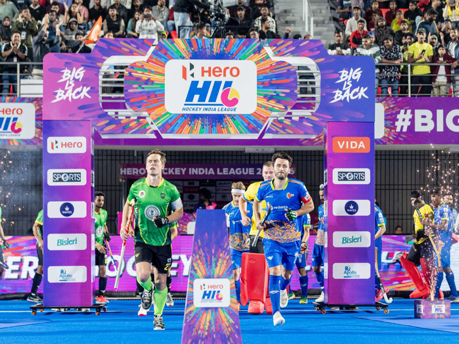 Ranchi Royals and Vedanta Kalinga Lancers during Hockey India League 2025-26 (Image: HI)