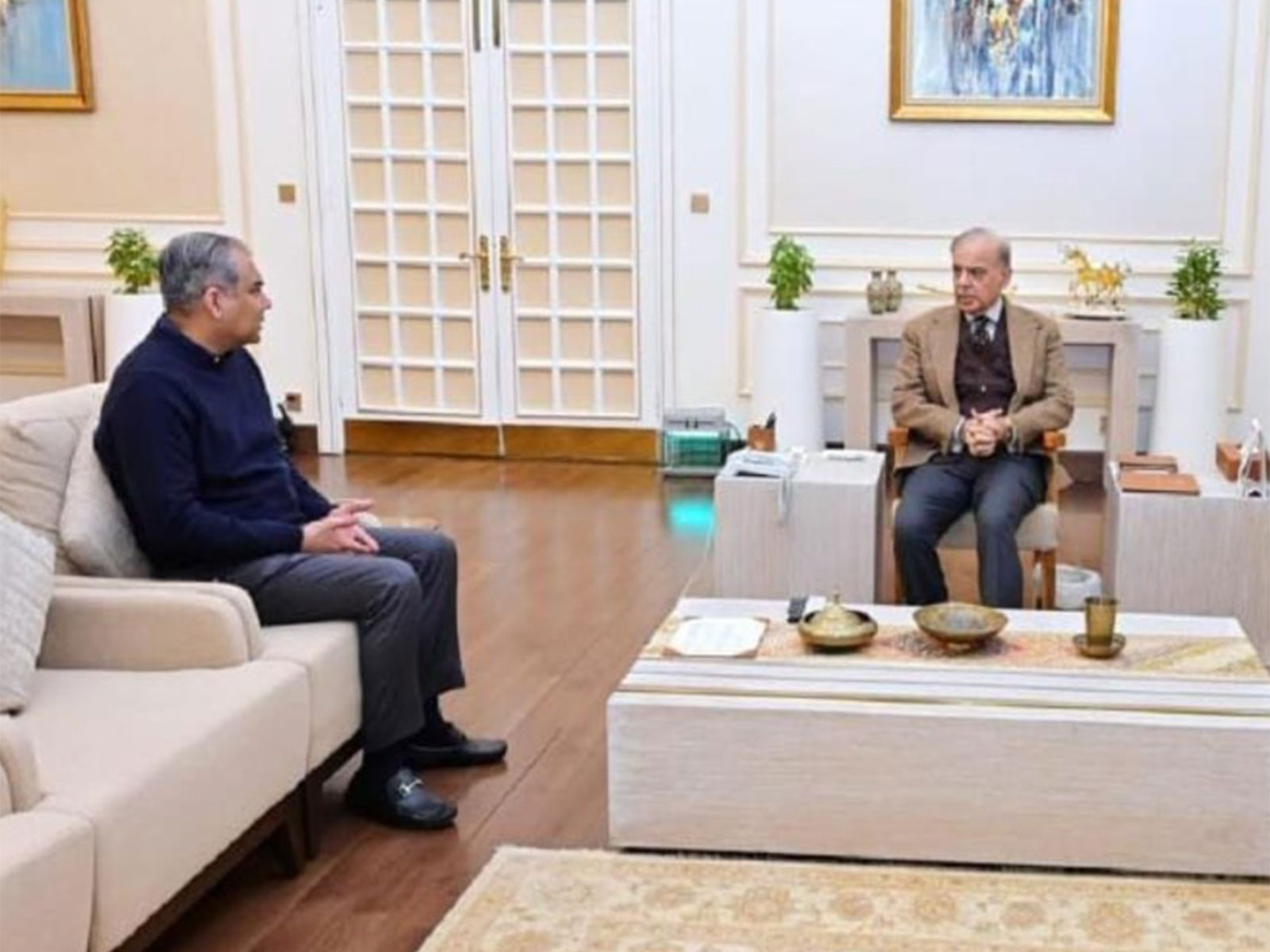 PCB Chairman Mohsin Naqvi with Pakistan Prime Minister Shehbaz Sharif (Photo/Mohsin Naqvi))
