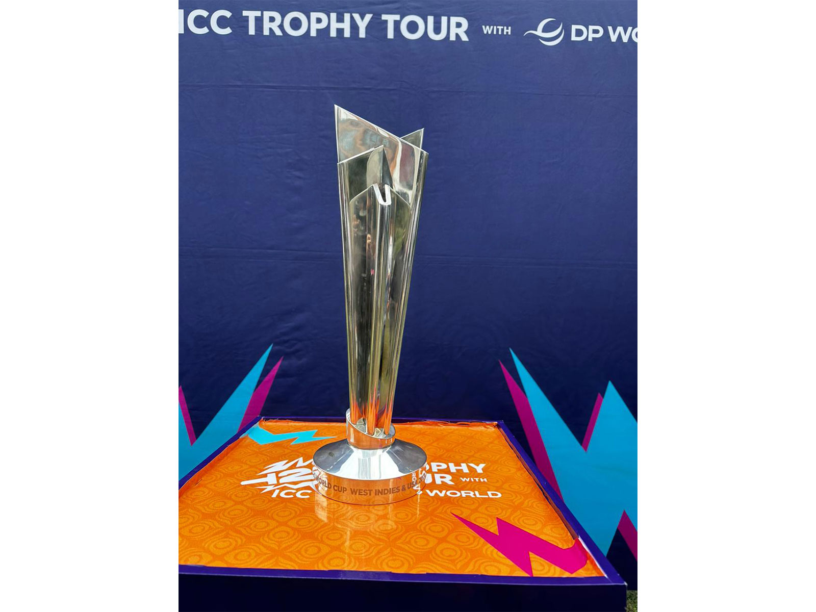 Visuals of ICC T20 World Cup 2026 trophy. (Photo: ANI)