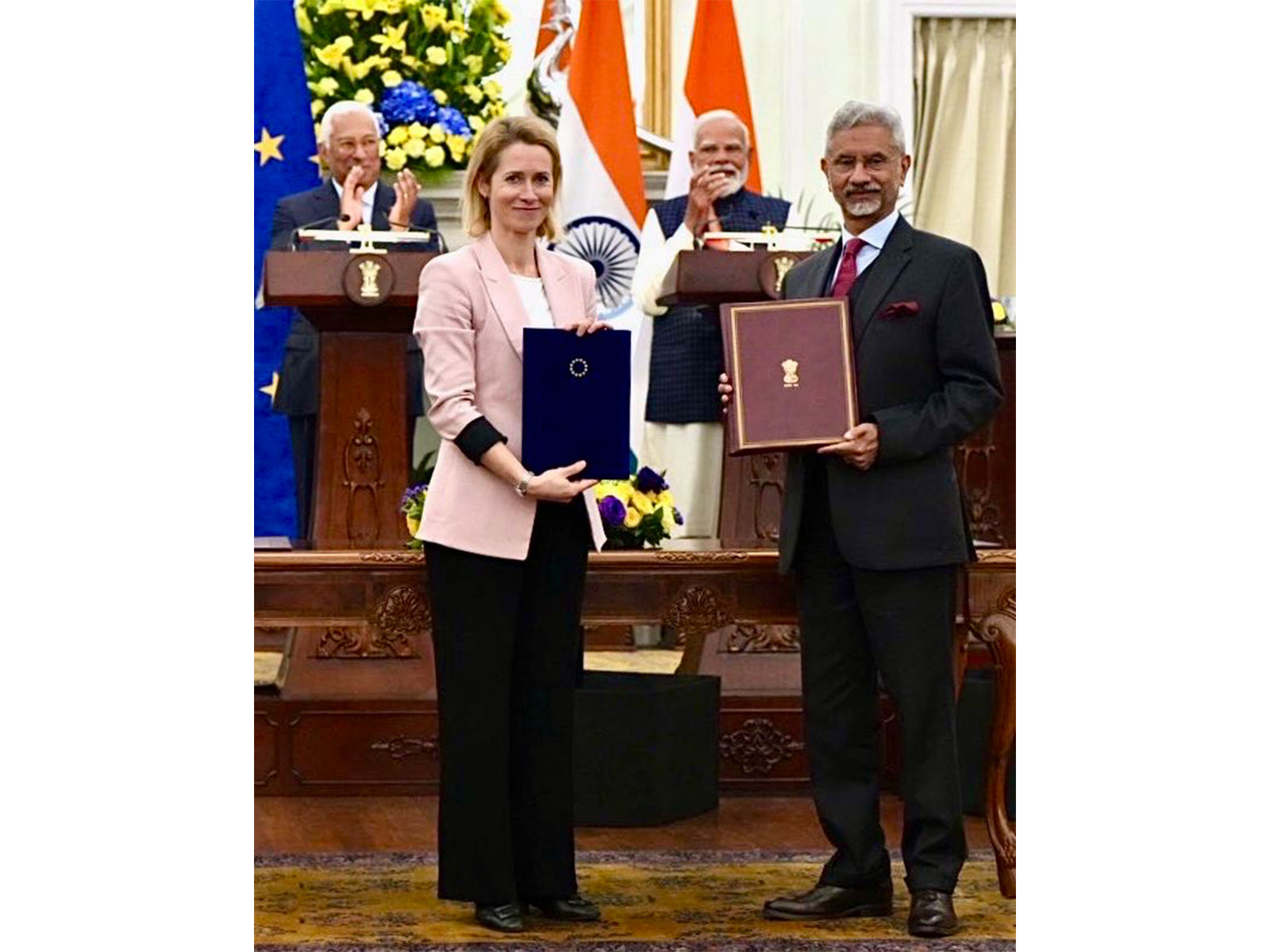 India-EU ink security and defence partnership (Photo/X@kajakallas)