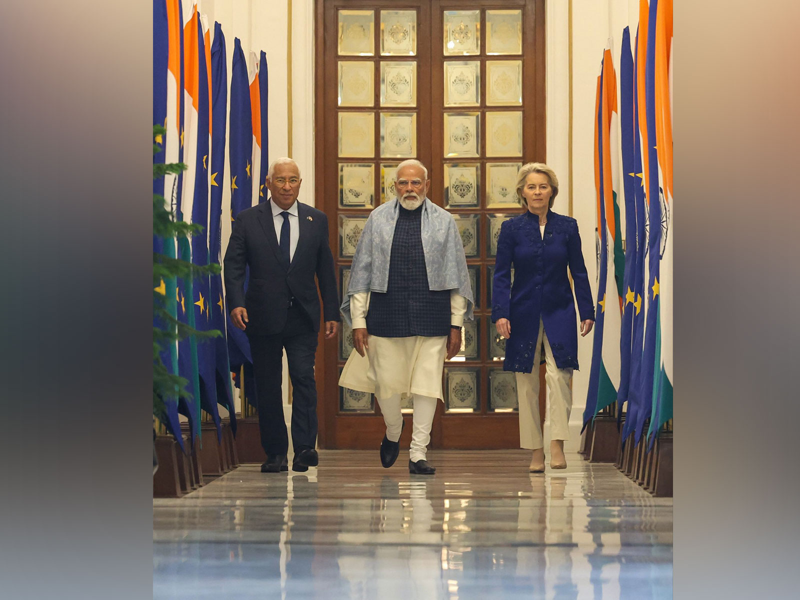 PM Modi with European Union's Antonio Costa and Ursula von der Leyen (Photo/MEA)