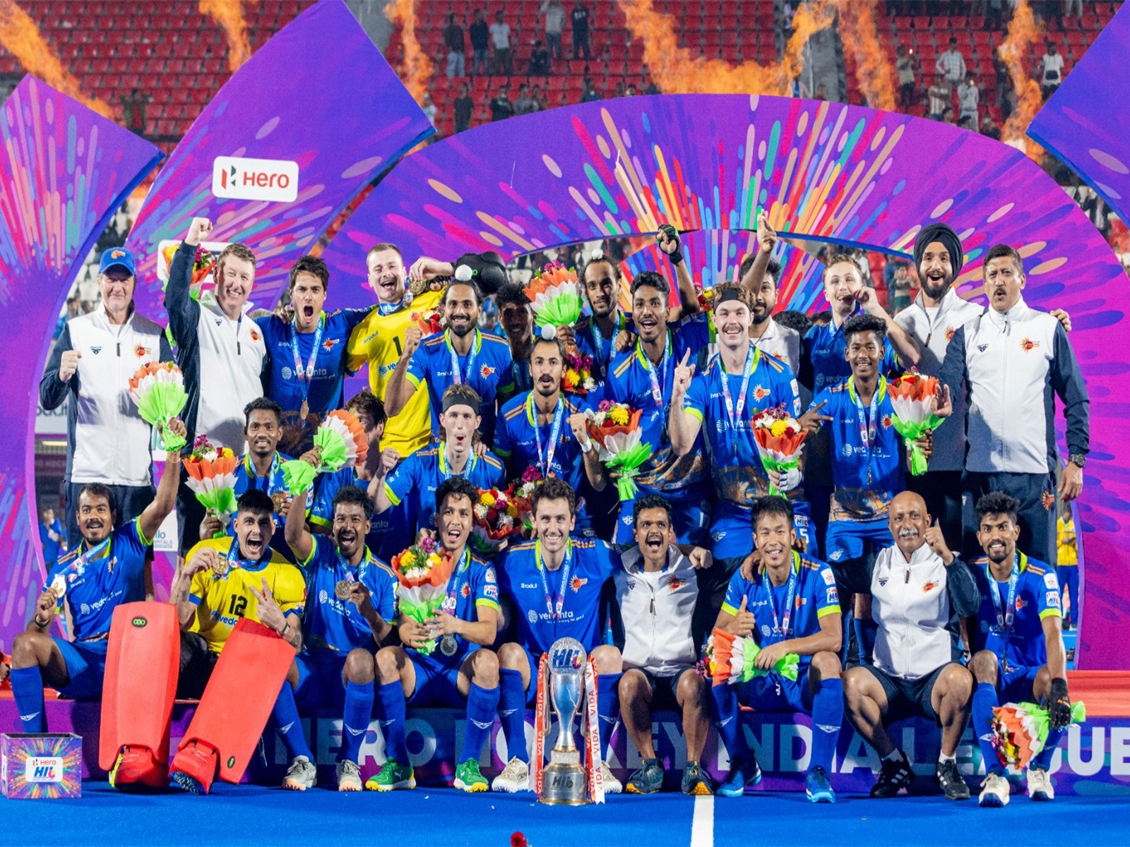 Vedanta Kalinga Lancers with the HIL title. (Photo: HI Media)