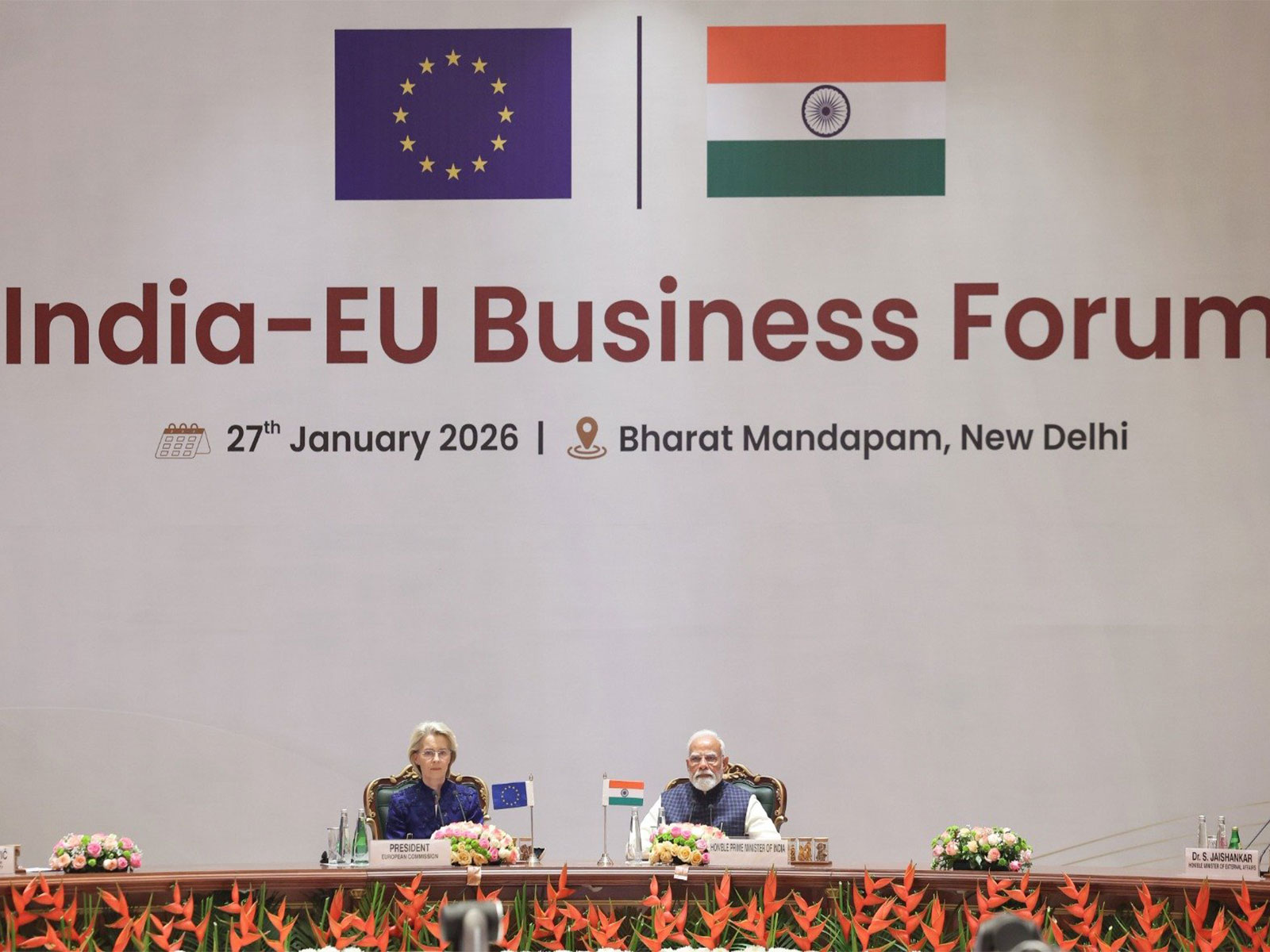 Prime Minister Narendra Modi and President of the European Commission, Ursula von der Leyen (Photo: X@narendramodi)
