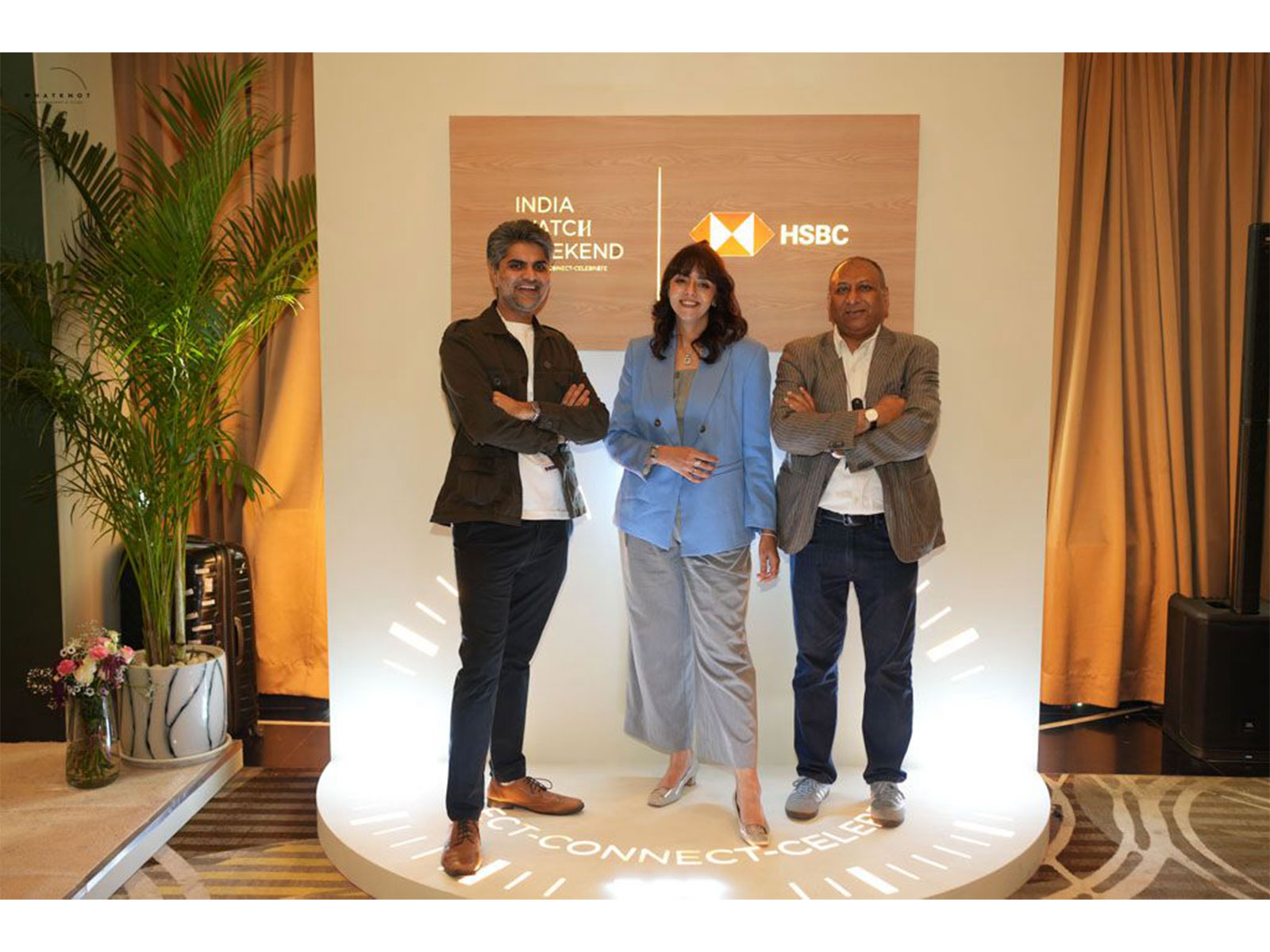 L-R : Punit Mehta, Co-Founder, India Watch Weekend, Karishma Karer, Co-Founder, India Watch Weekend, Amit Sinha, COO, Richemont India.