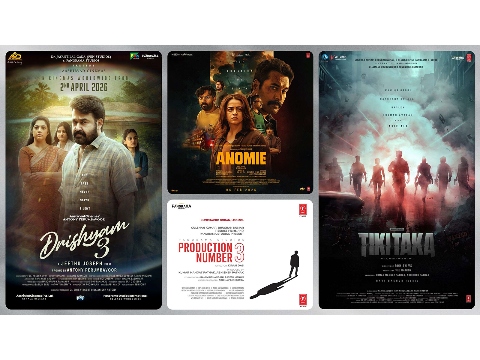 Panorama Studios joins forces with Phars Film for Global Overseas Release of its four Malayalam Films
