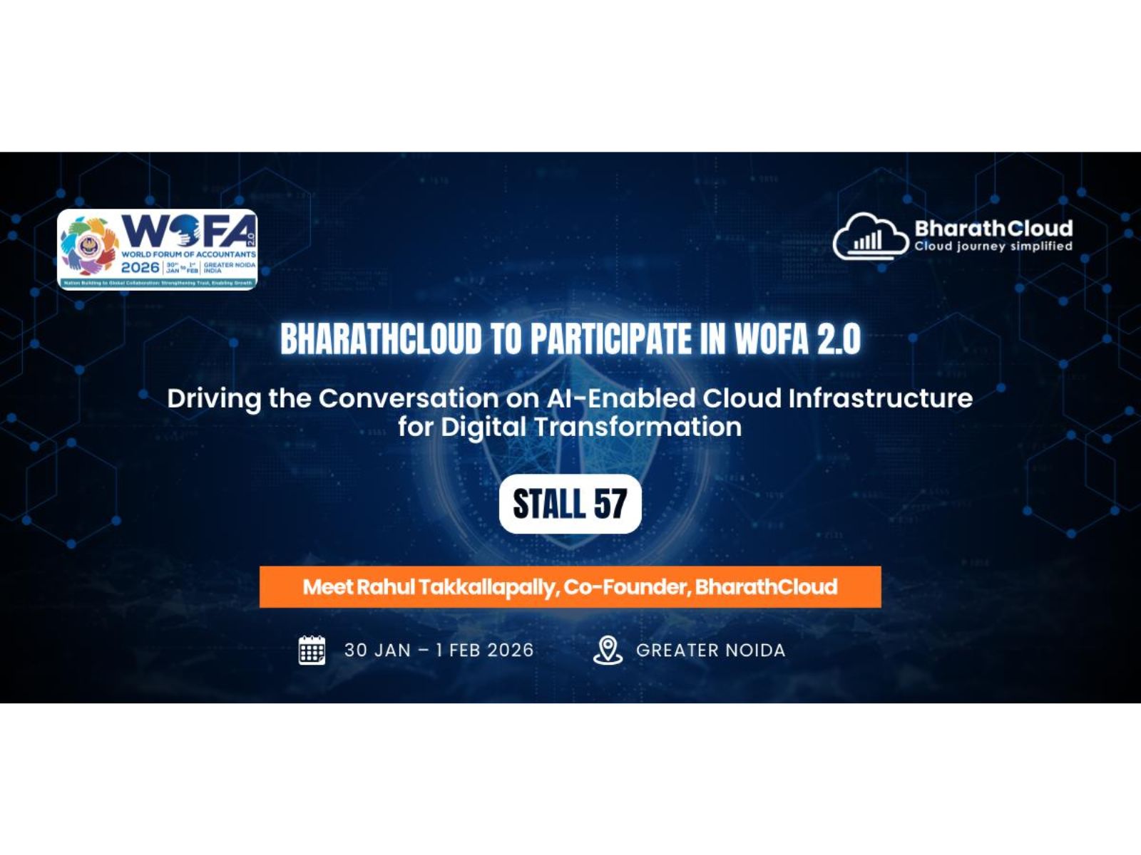BharathCloud to Participate in WOFA 2.0, Driving the Conversation on AI-Enabled Cloud Infrastructure for Digital Transformation