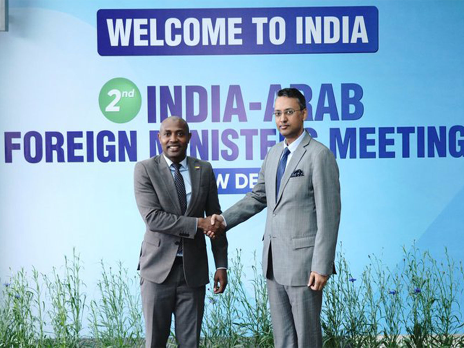 Comoros' Foreign Minister Mbae Mohamed in India to participate in 2nd India-Arab Foreign Ministers' Meeting (Photo/X/@MEAIndia)