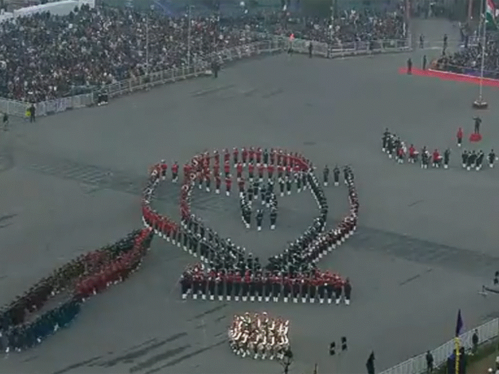 Beating Retreat ceremony at Vijay Chowk (Photo/DD News)