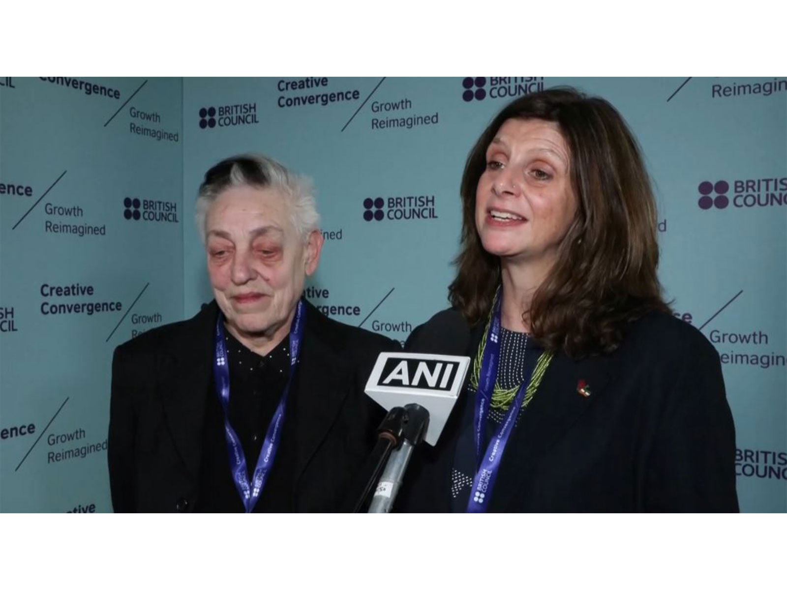 Country Director of the British Council in India, Alison Barrett (R) and Ruth Mackenzie, Global Director of Arts, British Council (Photo: ANI)