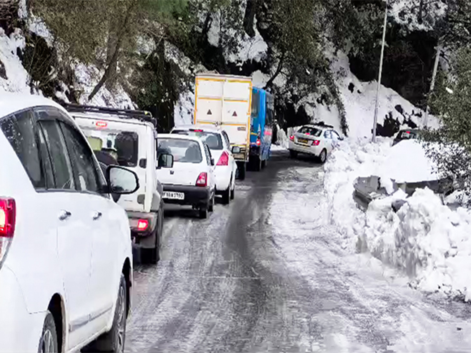 Snowfall across most parts of Himachal Pradesh. (File Photo/ANI)