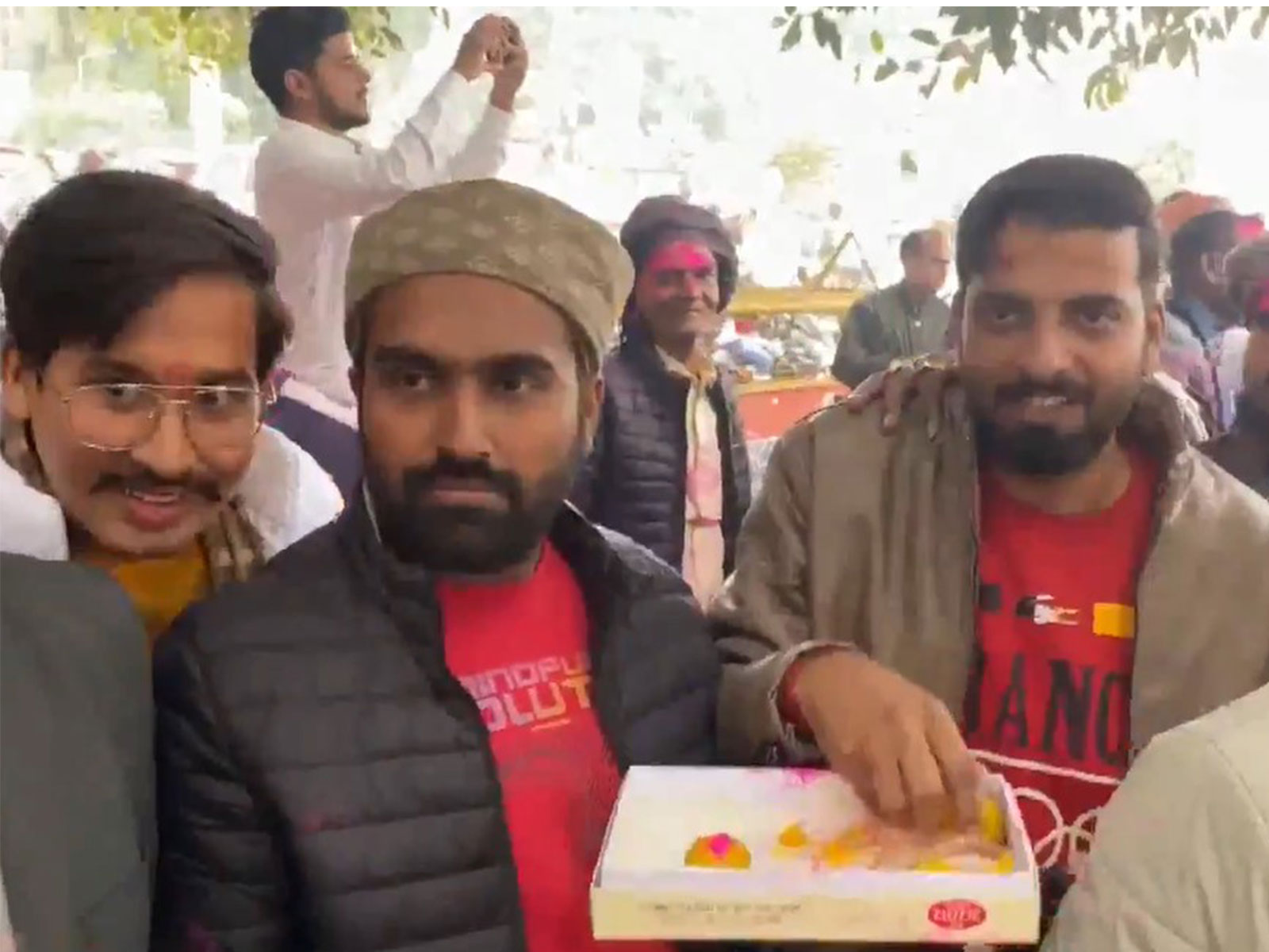 Students in Varanasi celebrate SC's stay on new UGC regulation (Photo/ANI)