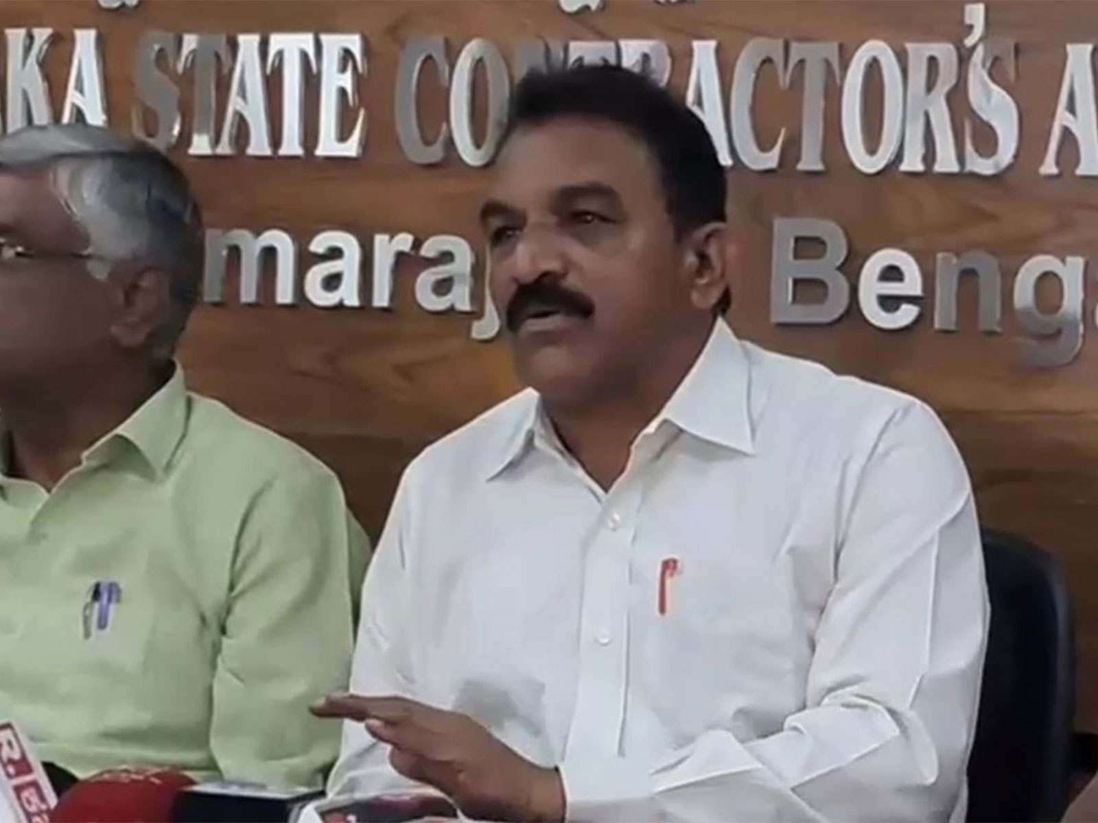 Manjunath, President, Karnataka State Contractors' Association (Photo/ANI