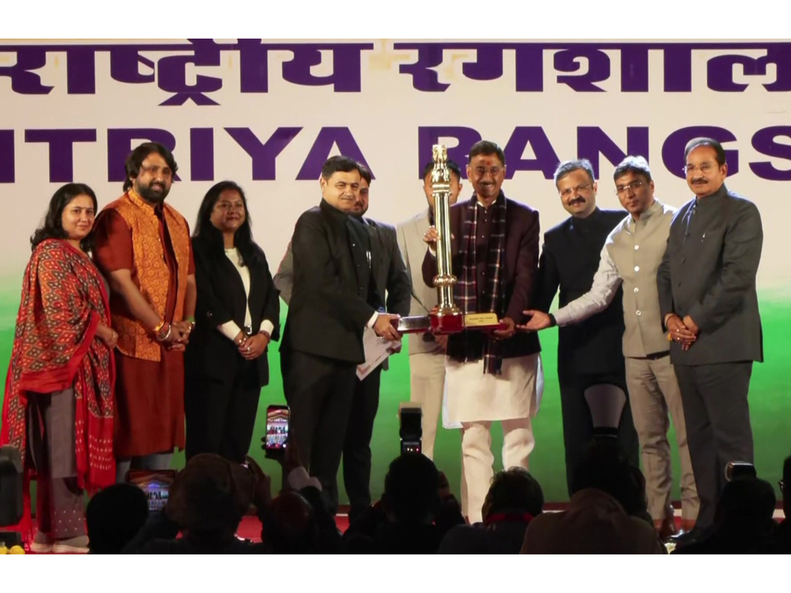 Officials from the Gujarat government received the award at a special ceremony (Photo/ANI)