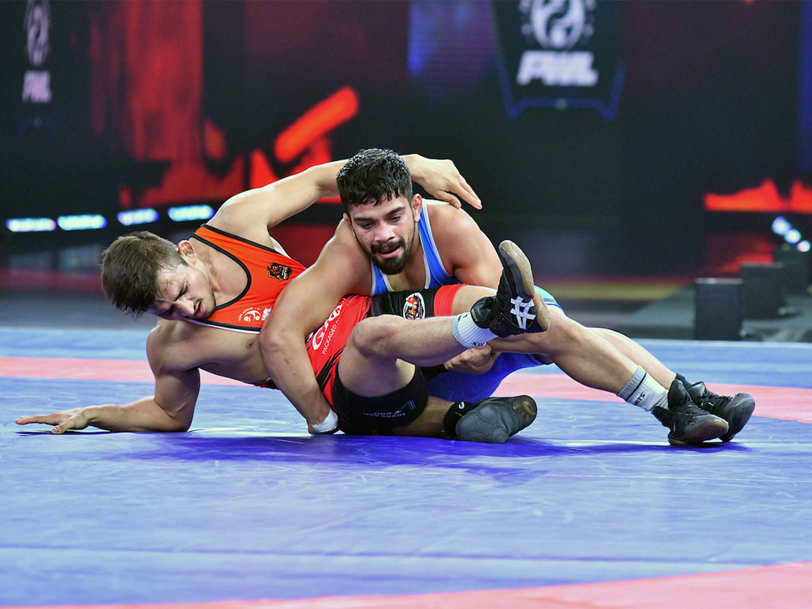 Delhi Dangal Warriors' Shubham in action. (Photo: PWL)